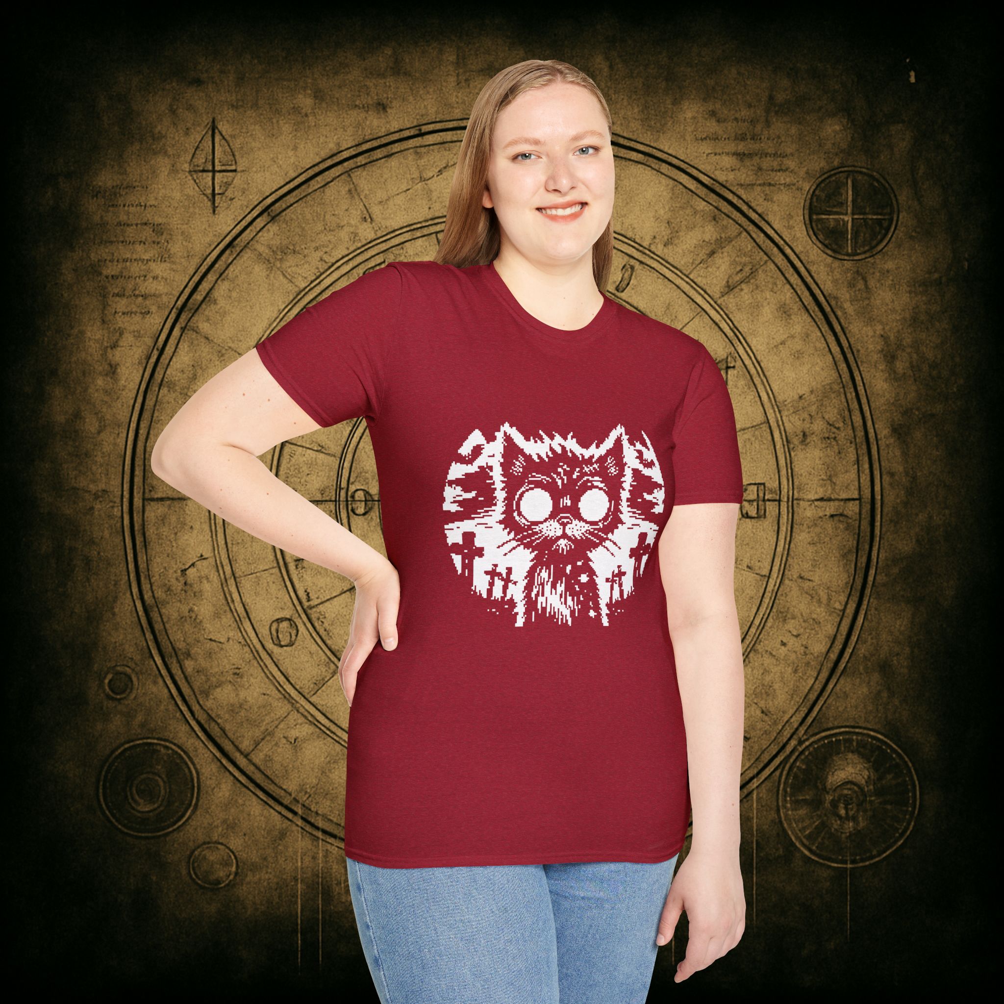 Zombie Cat Unisex T-Shirt - Image 75