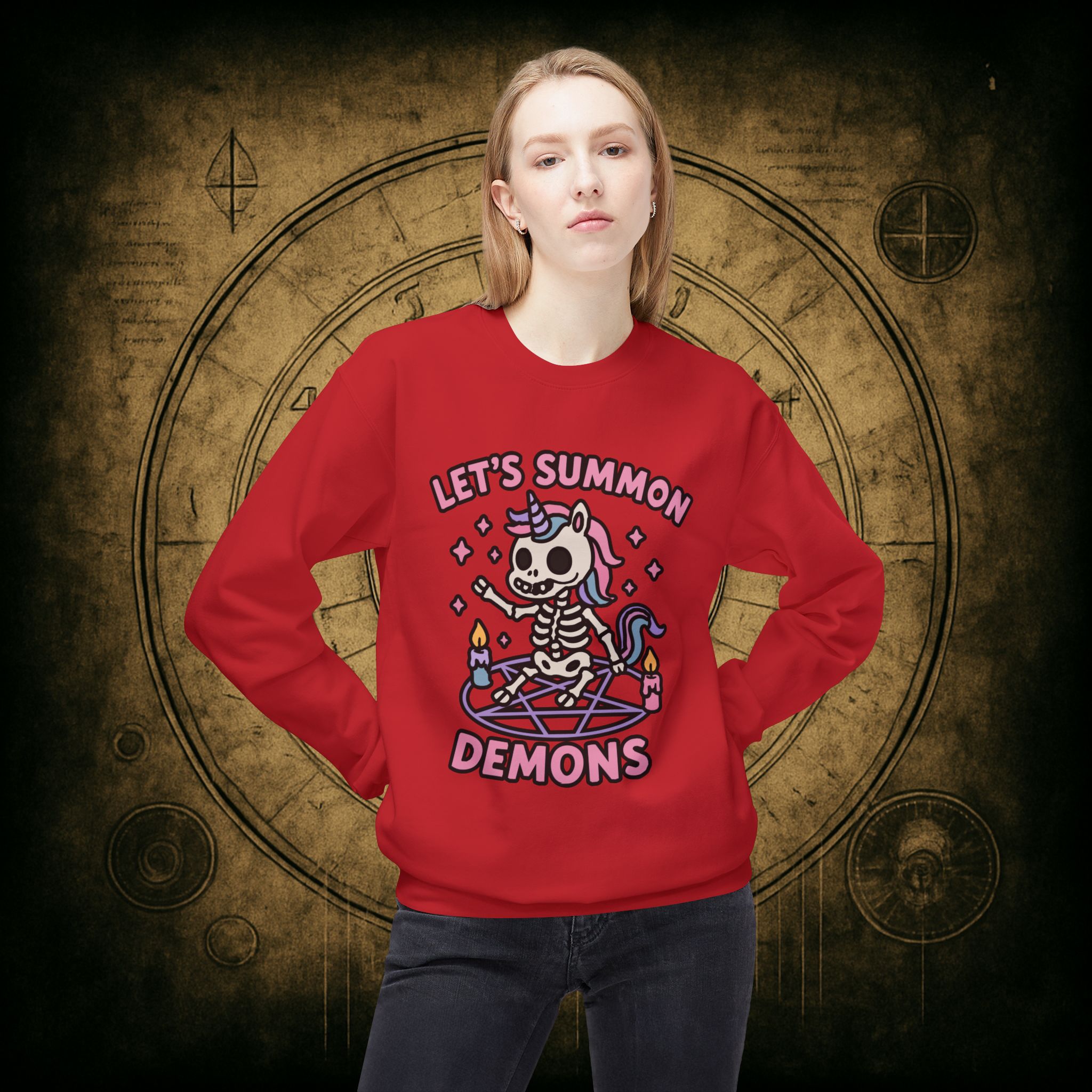 Let’s Summon Demons Unisex Sweatshirt - Image 5