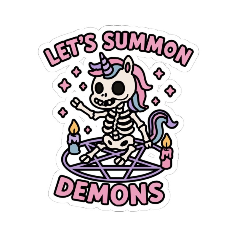 Let’s Summon Demons Kiss-Cut Sticker