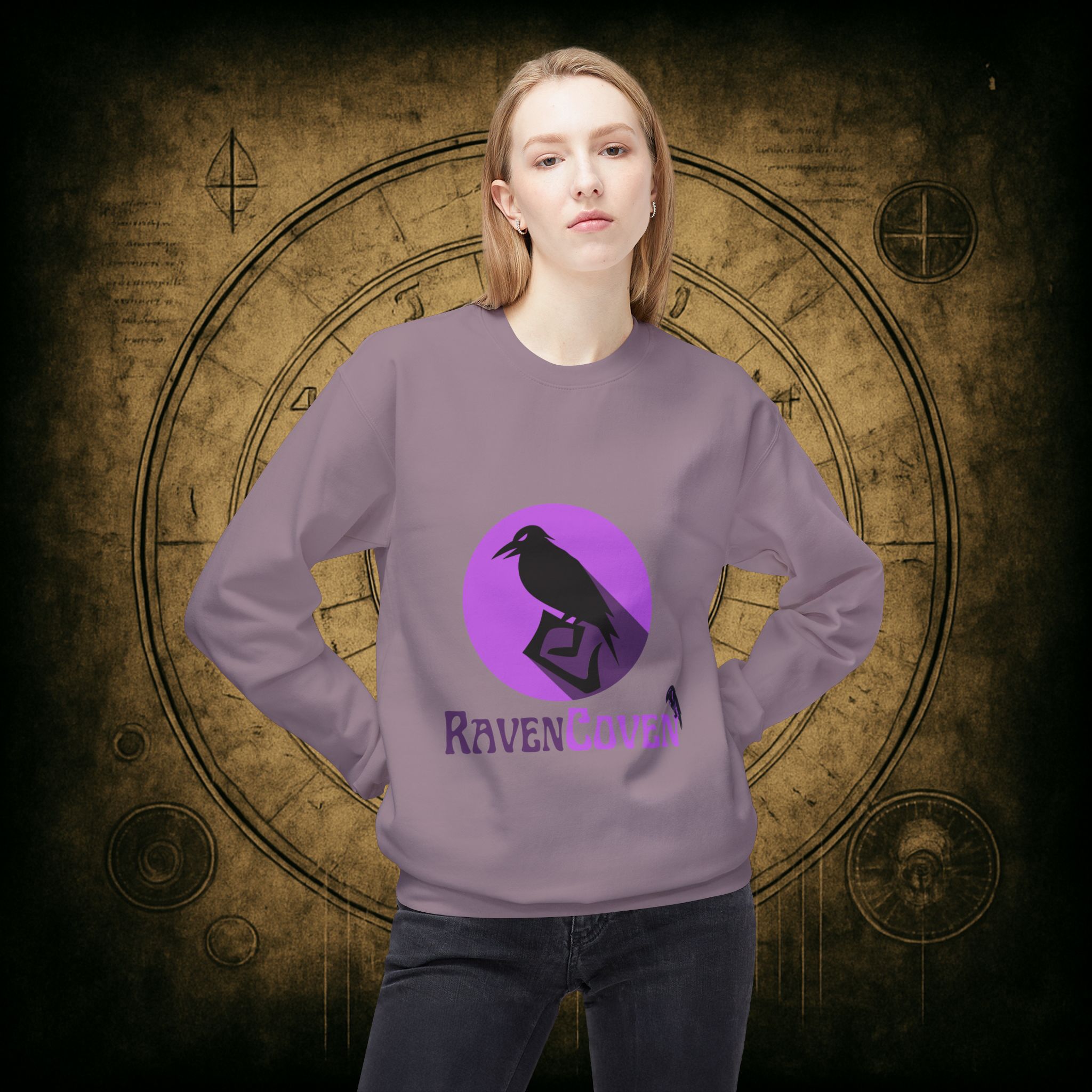 Raven Coven Logo Unisex Sweatshirt - Image 38