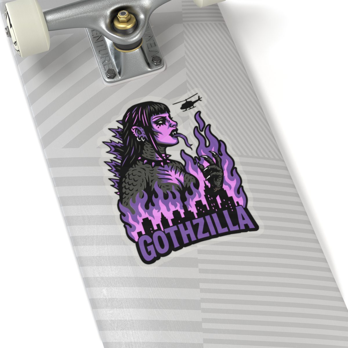 Gothzilla (Purple) Kiss-Cut Sticker - Image 20