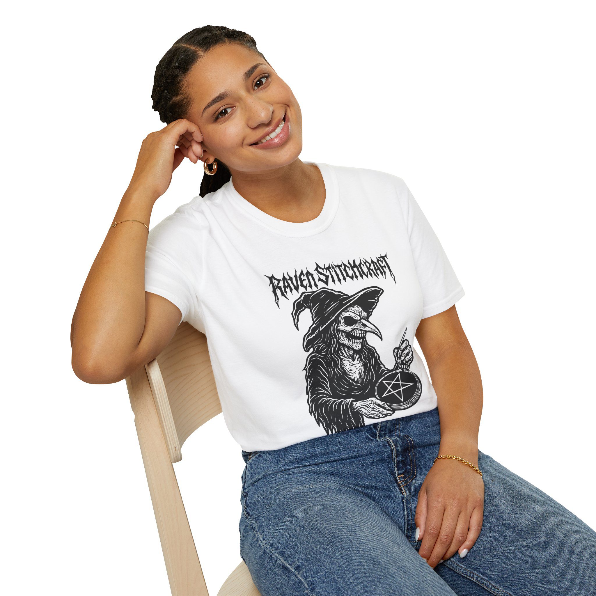 Raven Stitcher Unisex T-Shirt - Image 15