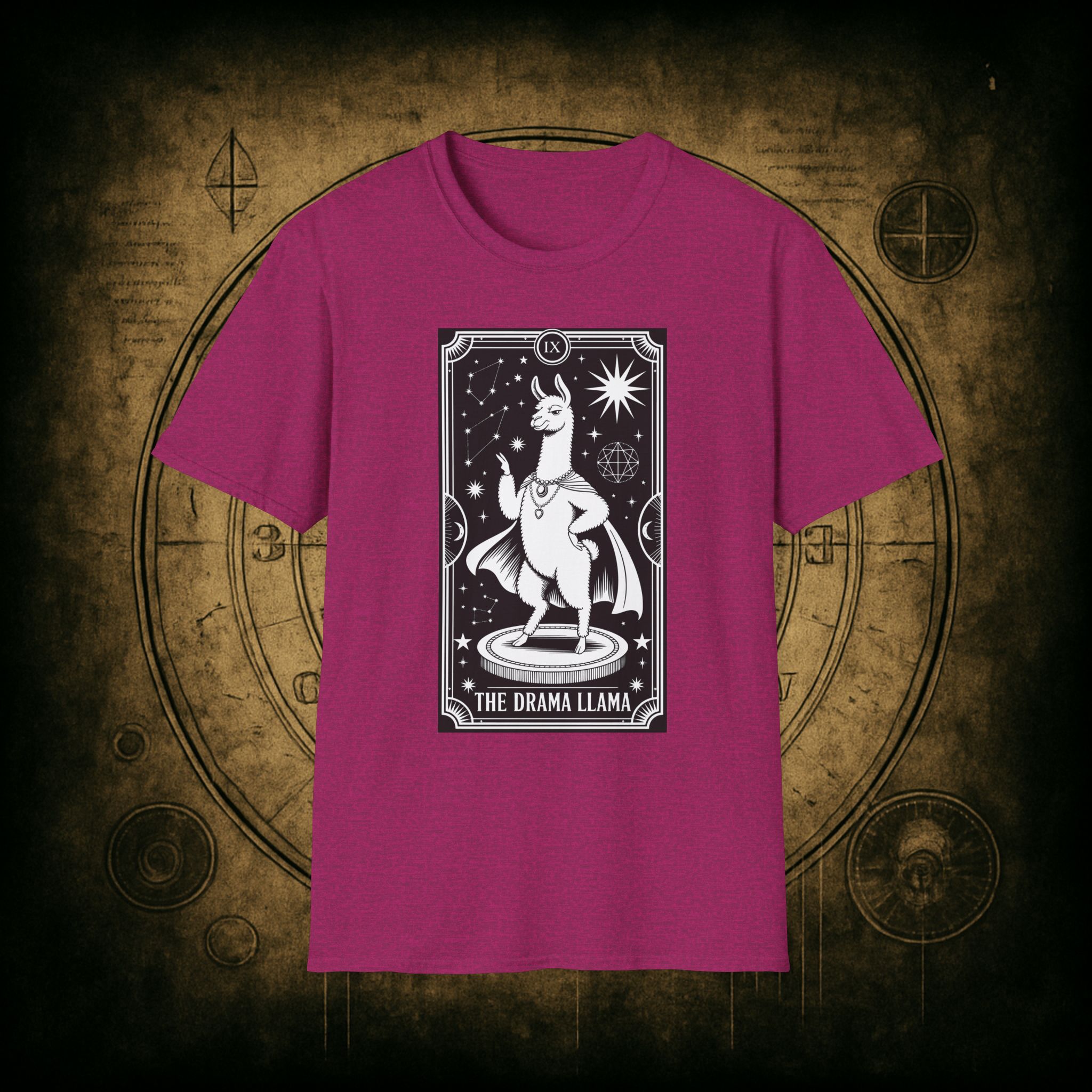 The Drama Llama Tarot Unisex T-Shirt - Image 38