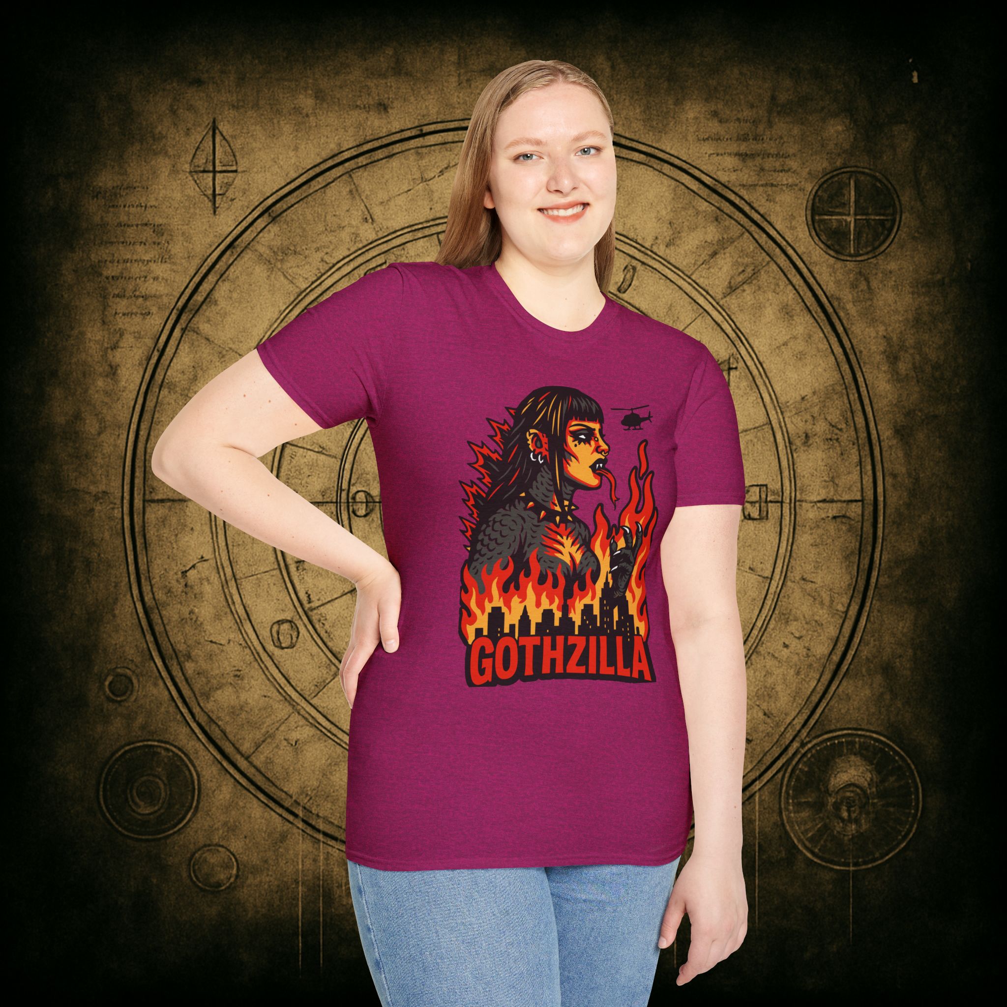Gothzilla Unisex T-shirt - Image 40