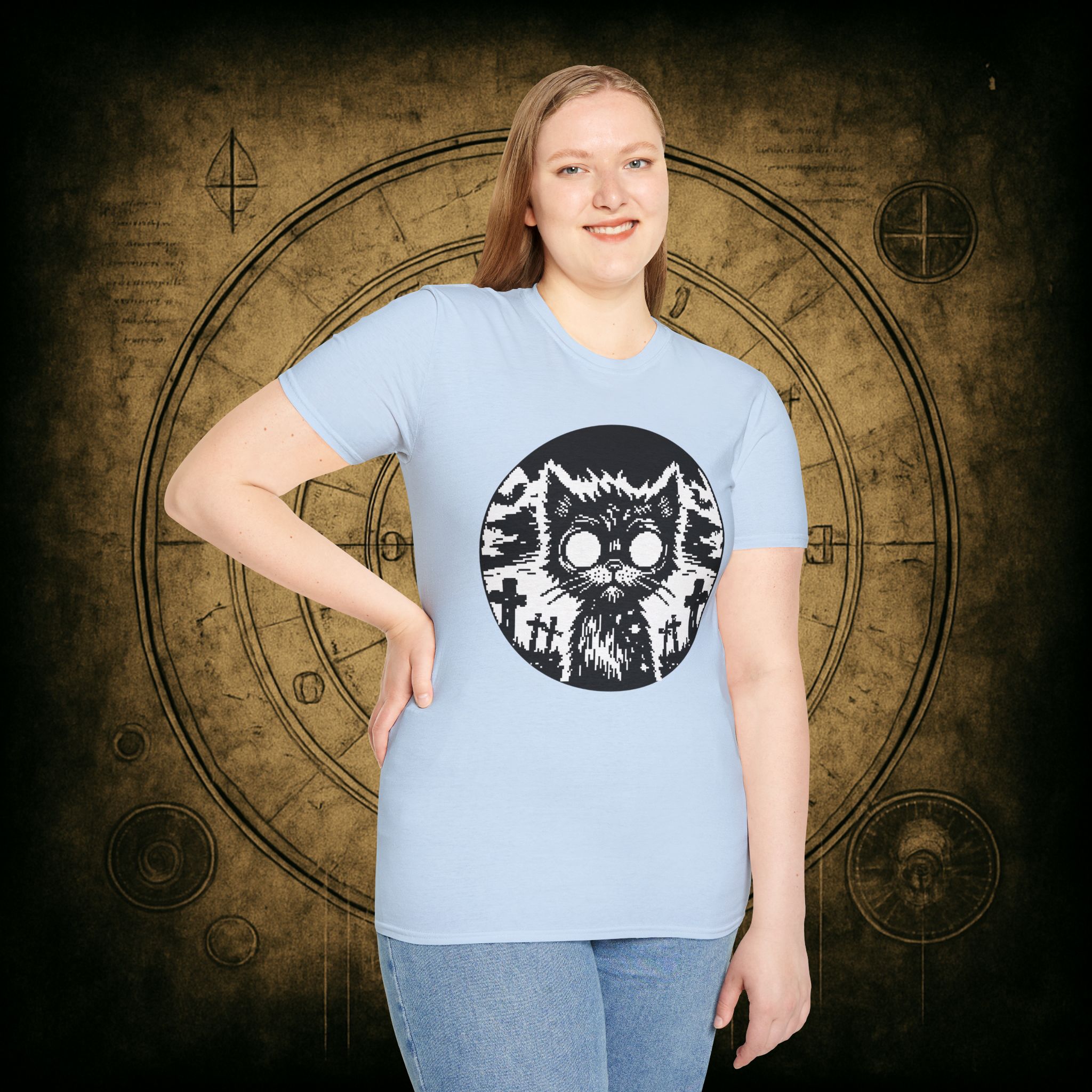 Zombie Cat Unisex T-Shirt - Image 50