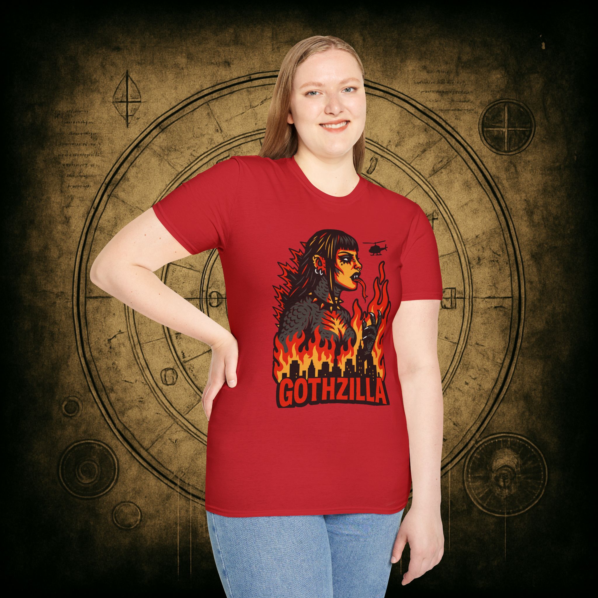 Gothzilla Unisex T-shirt - Image 70