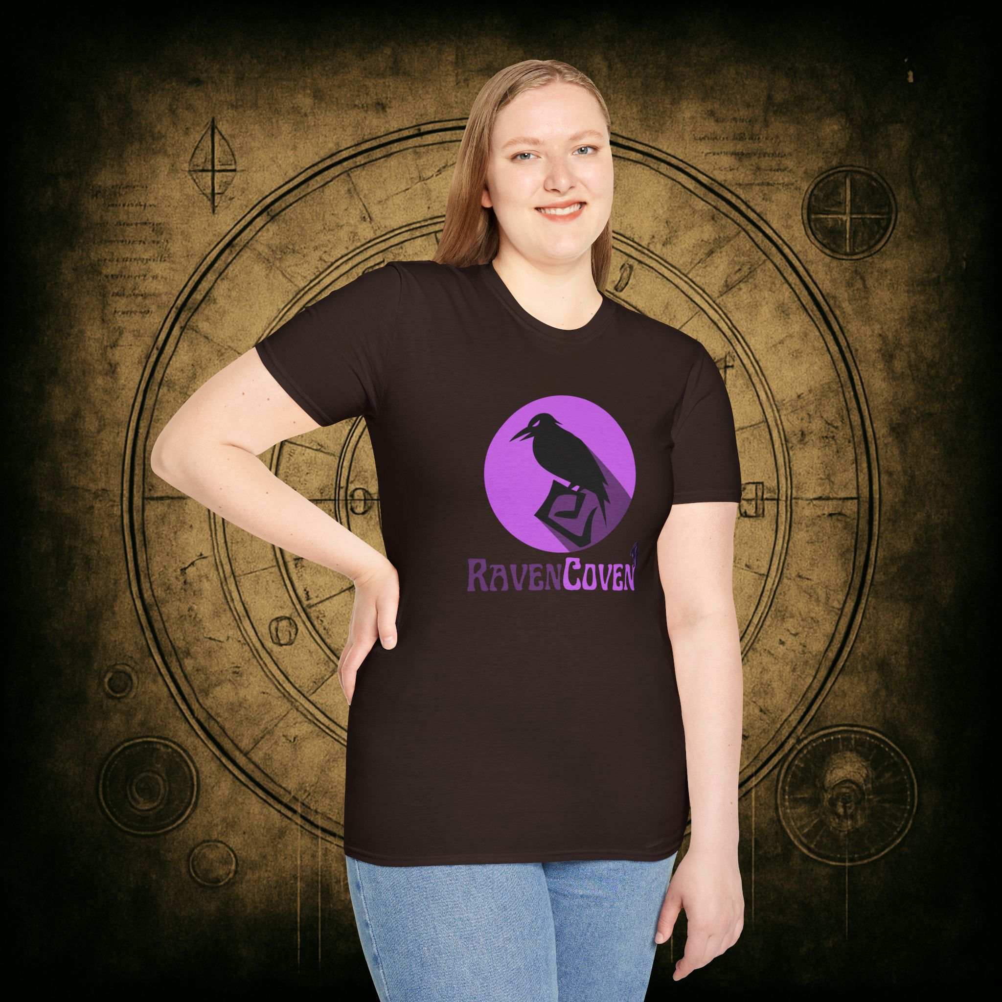 Raven Coven Logo Unisex T-Shirt - Image 40