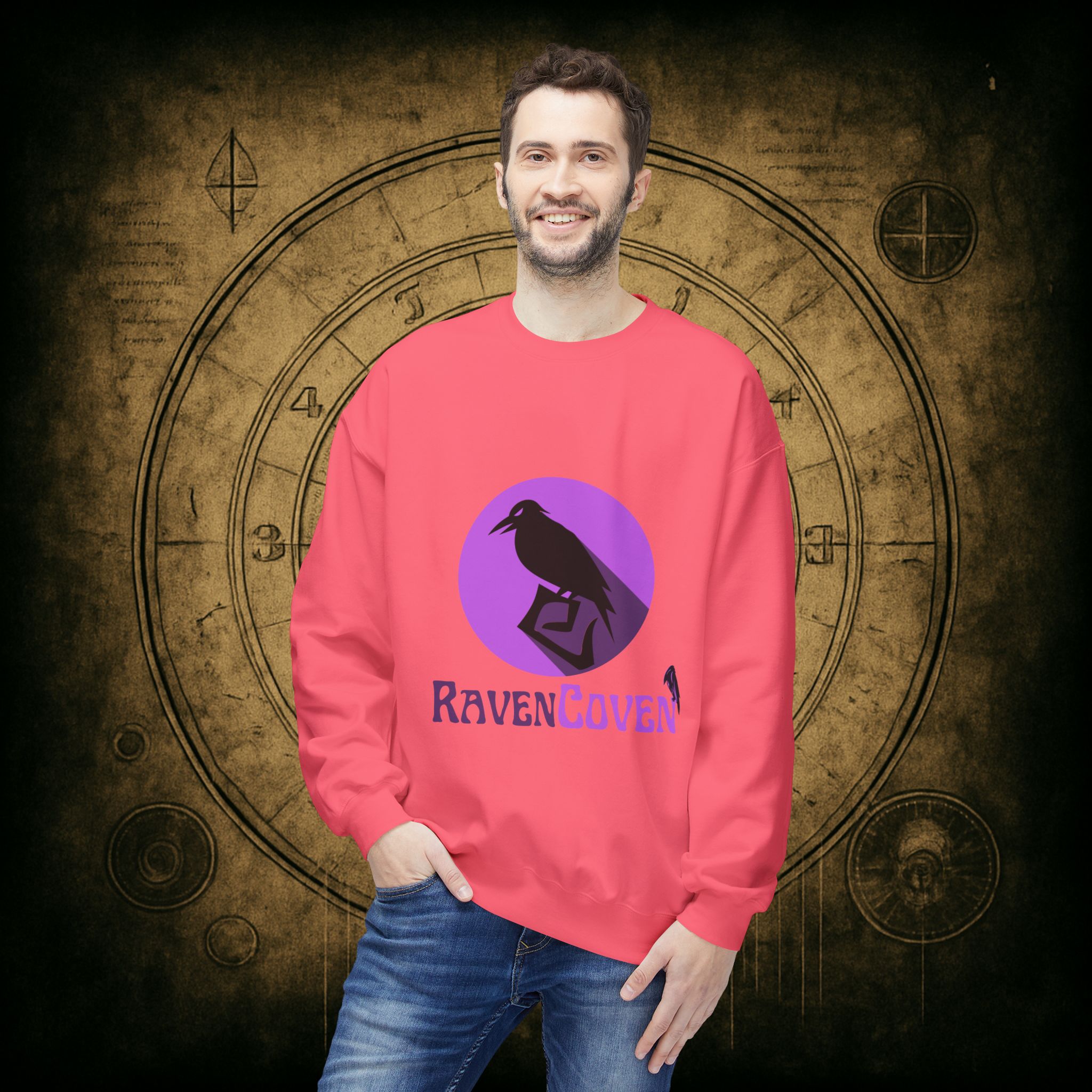 Raven Coven Logo Unisex Sweatshirt - Image 42