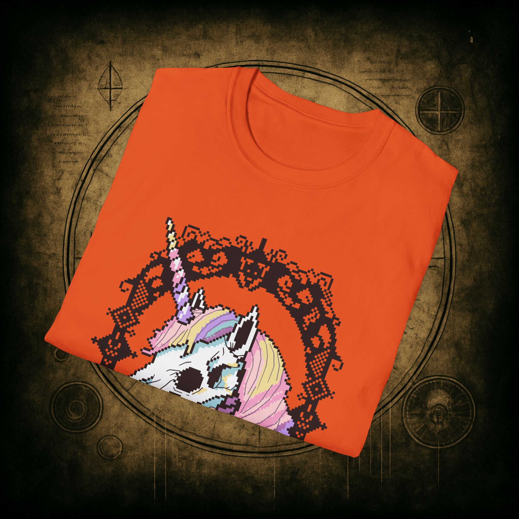 Pastel Goth Skeleton Unicorn Unisex T-shirt - Image 34