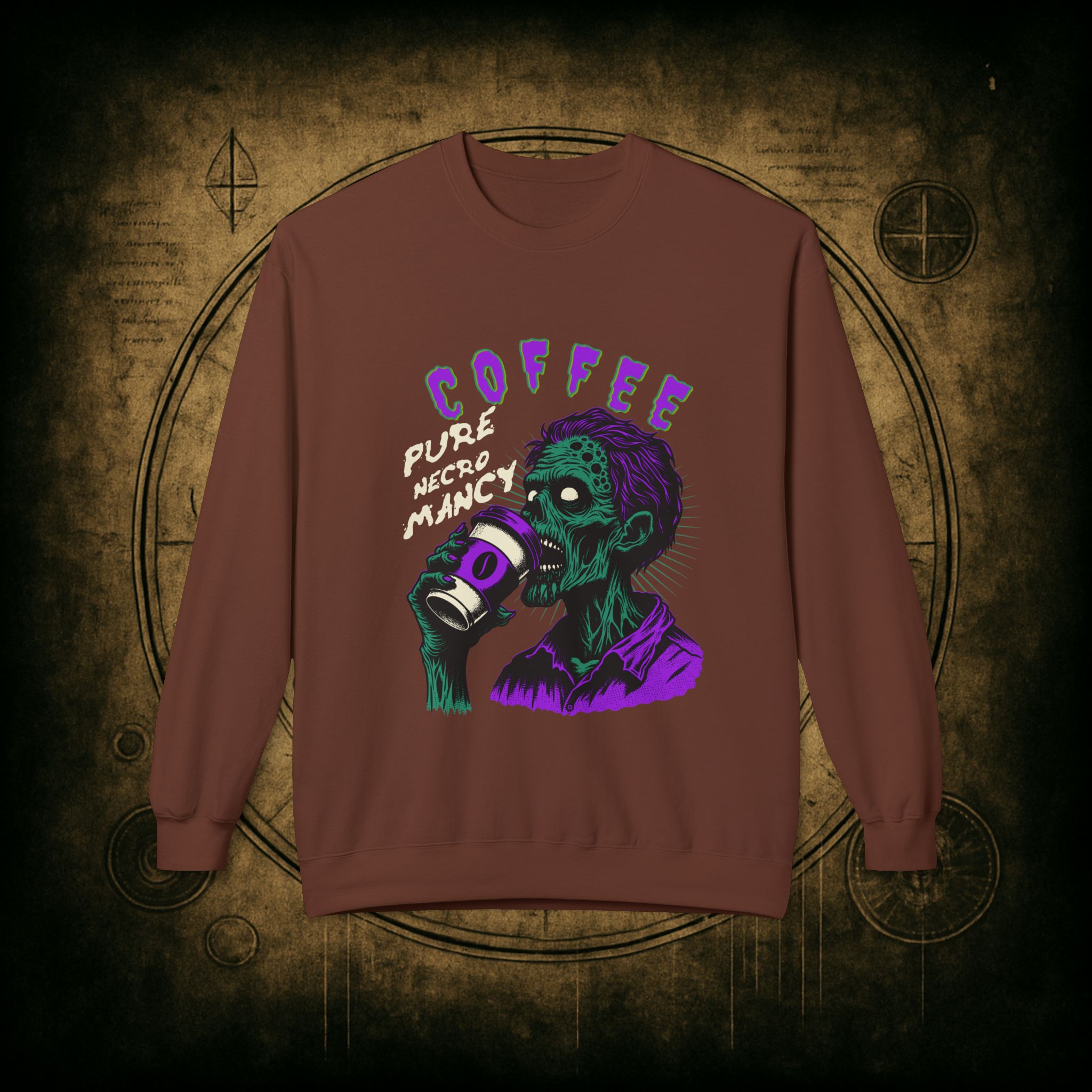 Zombie Coffee Necromancy Sweatshirt - Image 10