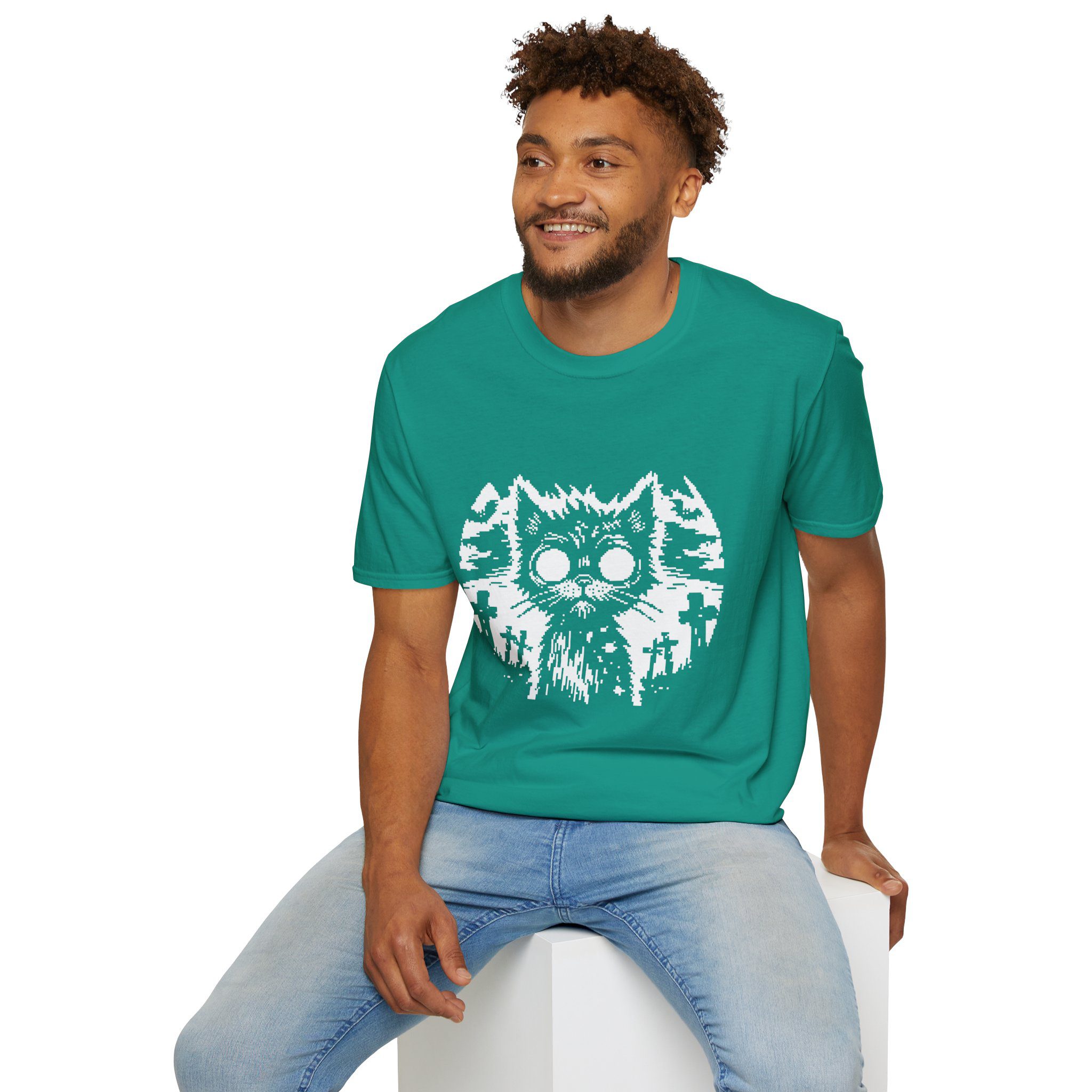 Zombie Cat Unisex T-Shirt - Image 47
