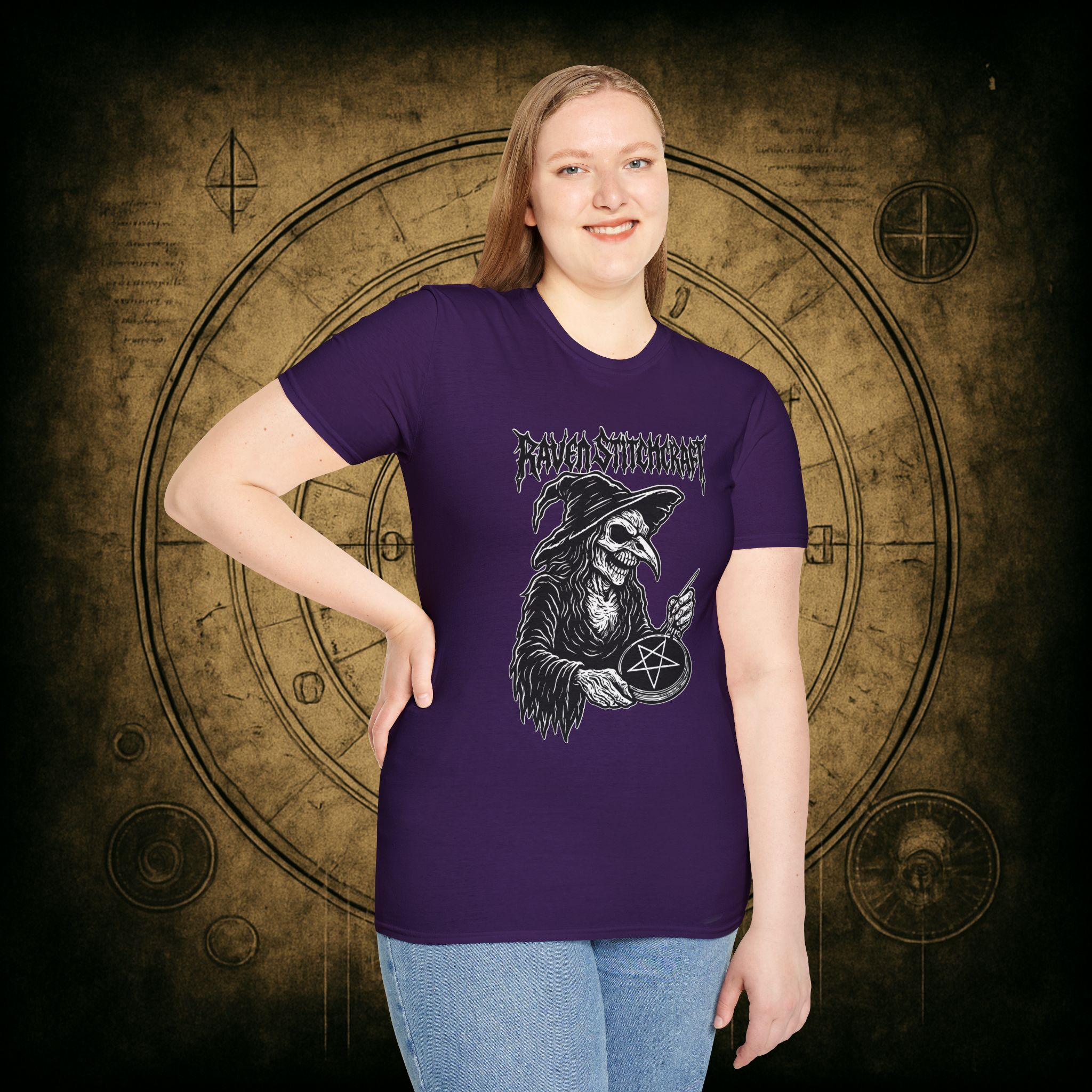 Raven Stitcher Unisex T-Shirt - Image 60