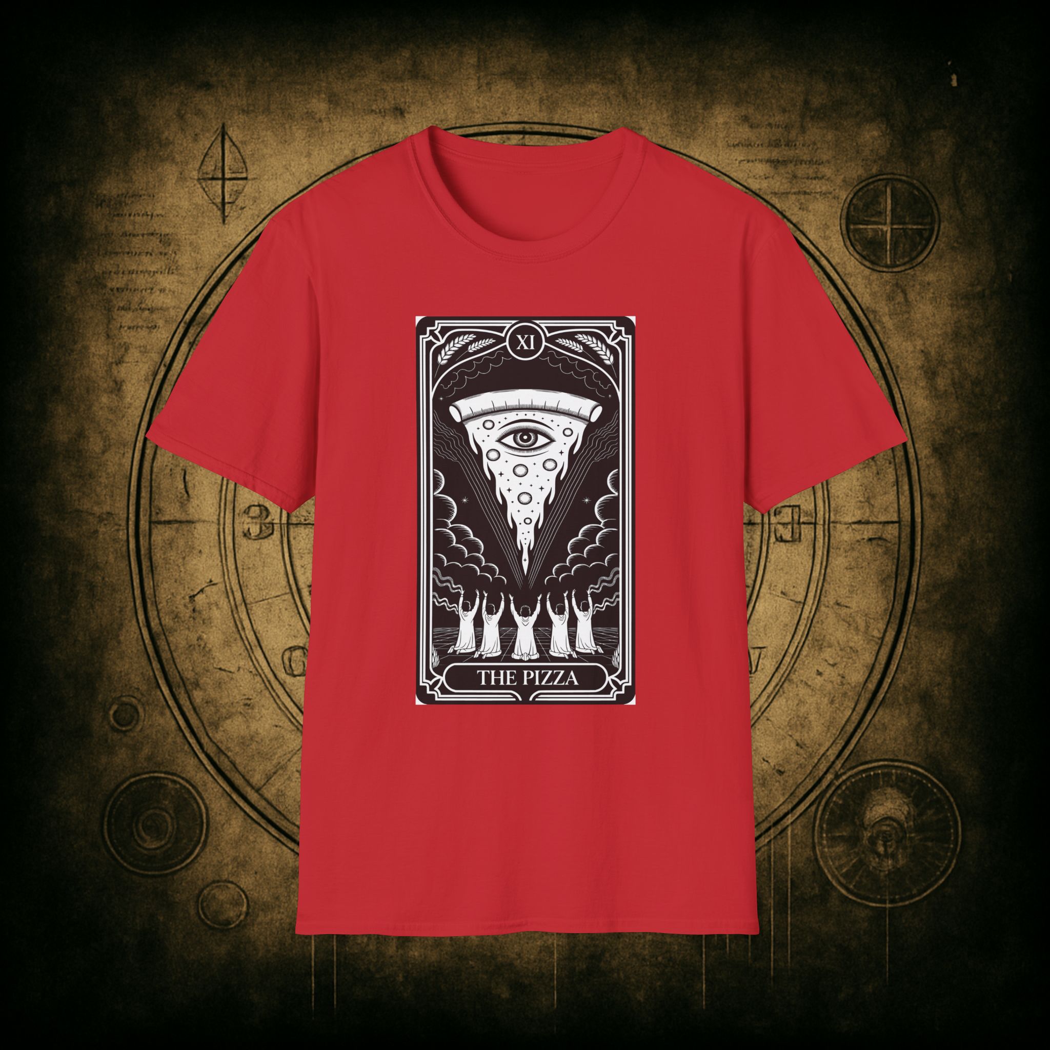 The Pizza Tarot Unisex T-Shirt - Image 68