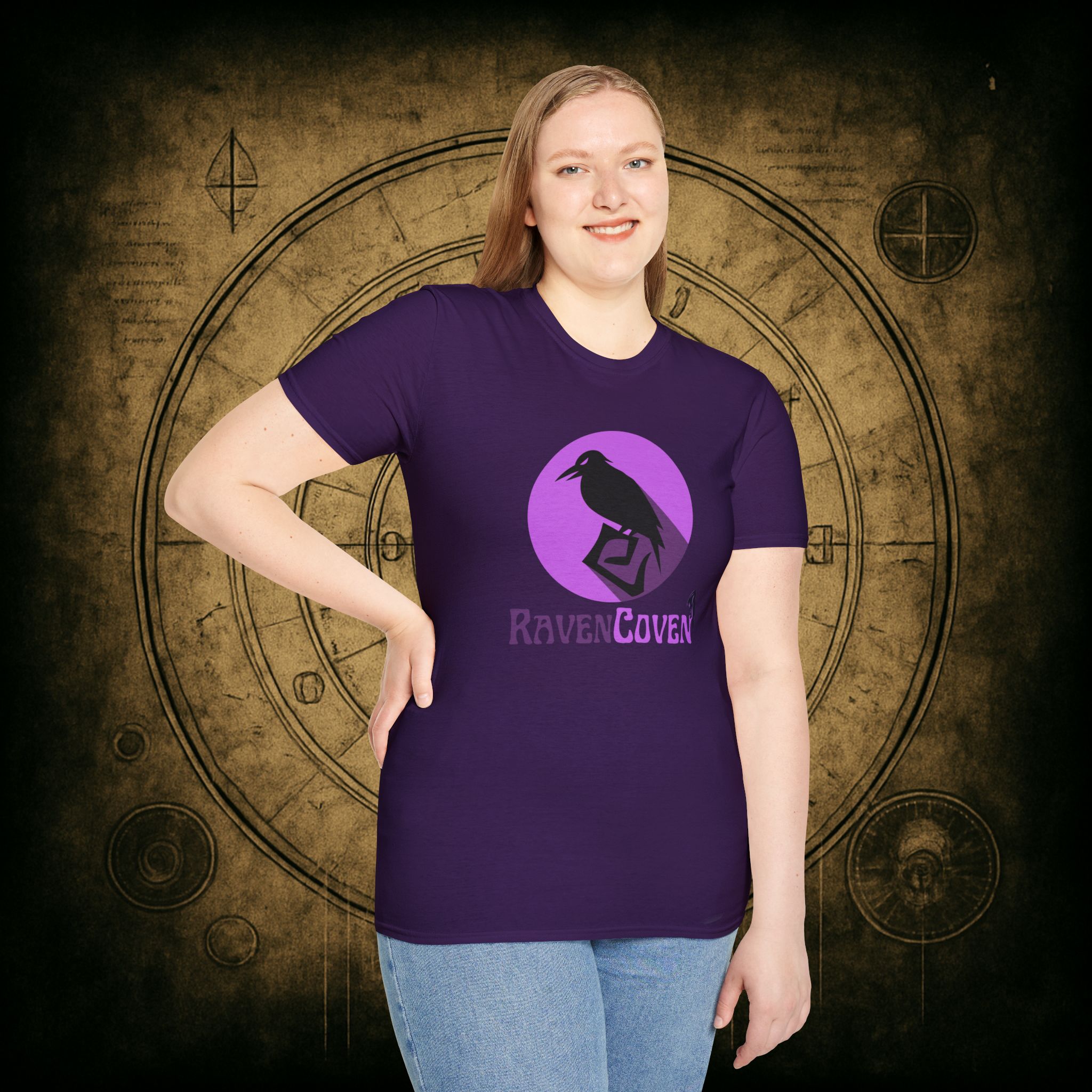 Raven Coven Logo Unisex T-Shirt - Image 3