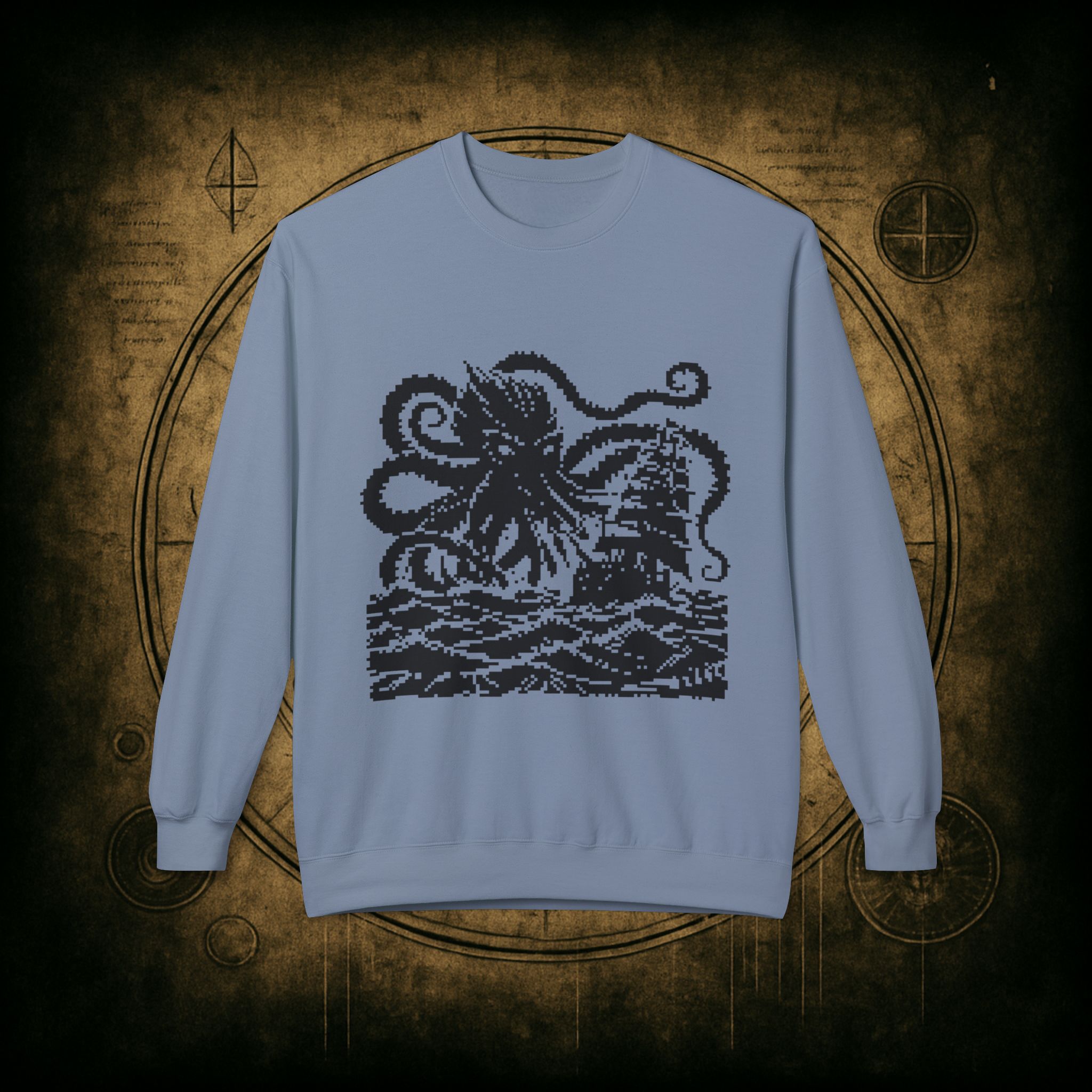Woodcut Kraken Unisex Sweatshirt - Image 25