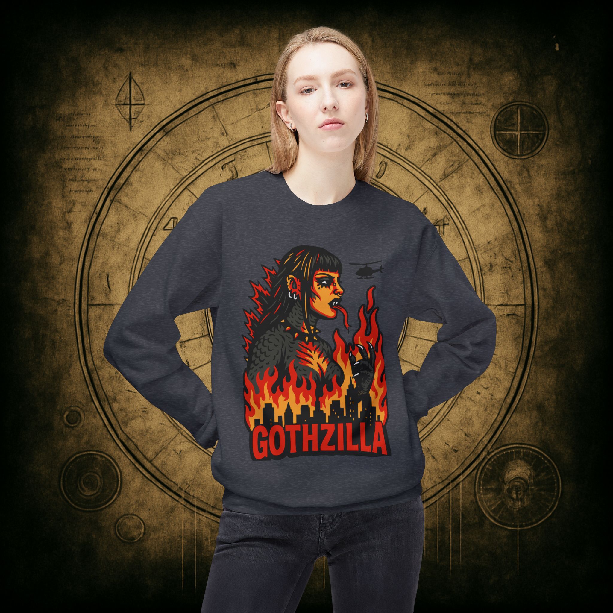 Gothzilla Unisex Sweatshirt - Image 20