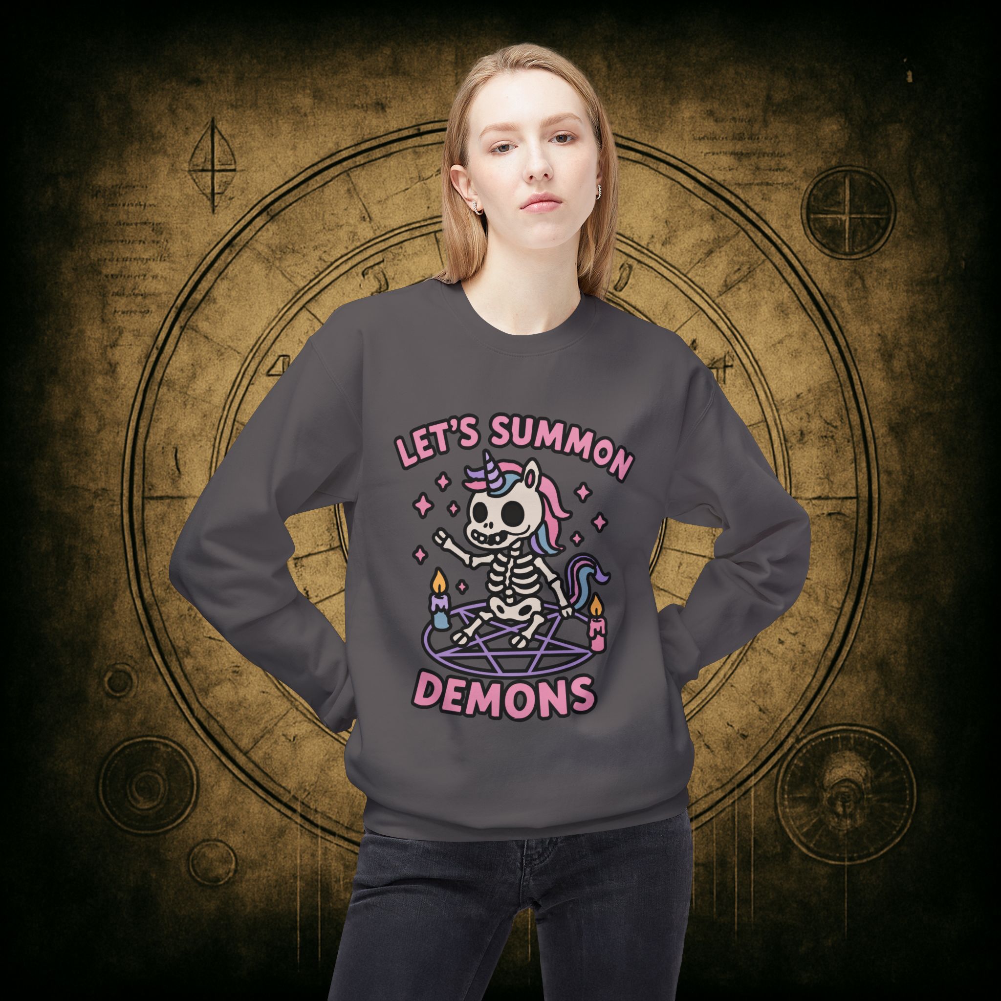 Let’s Summon Demons Unisex Sweatshirt - Image 29