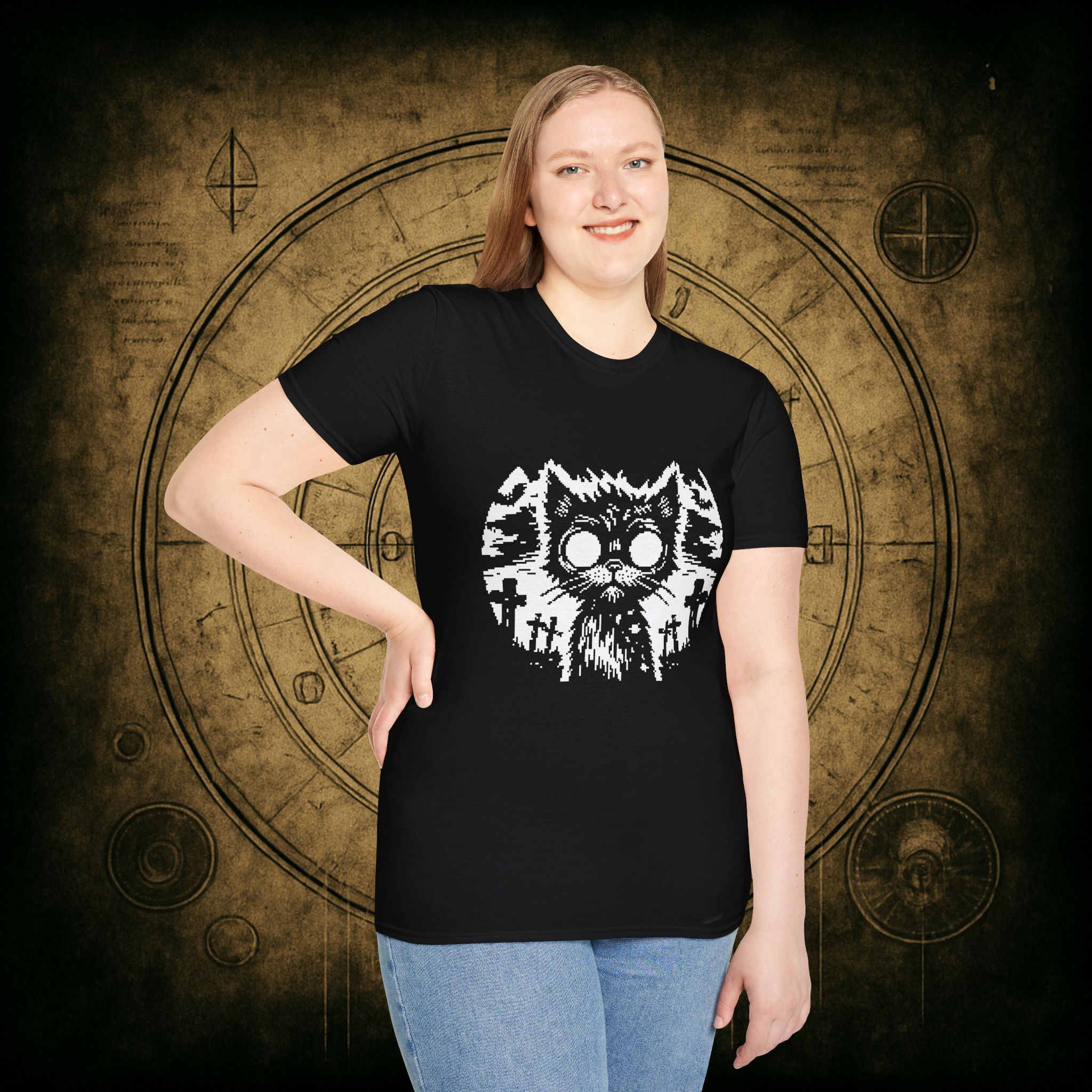 Zombie Cat Unisex T-Shirt - Image 6