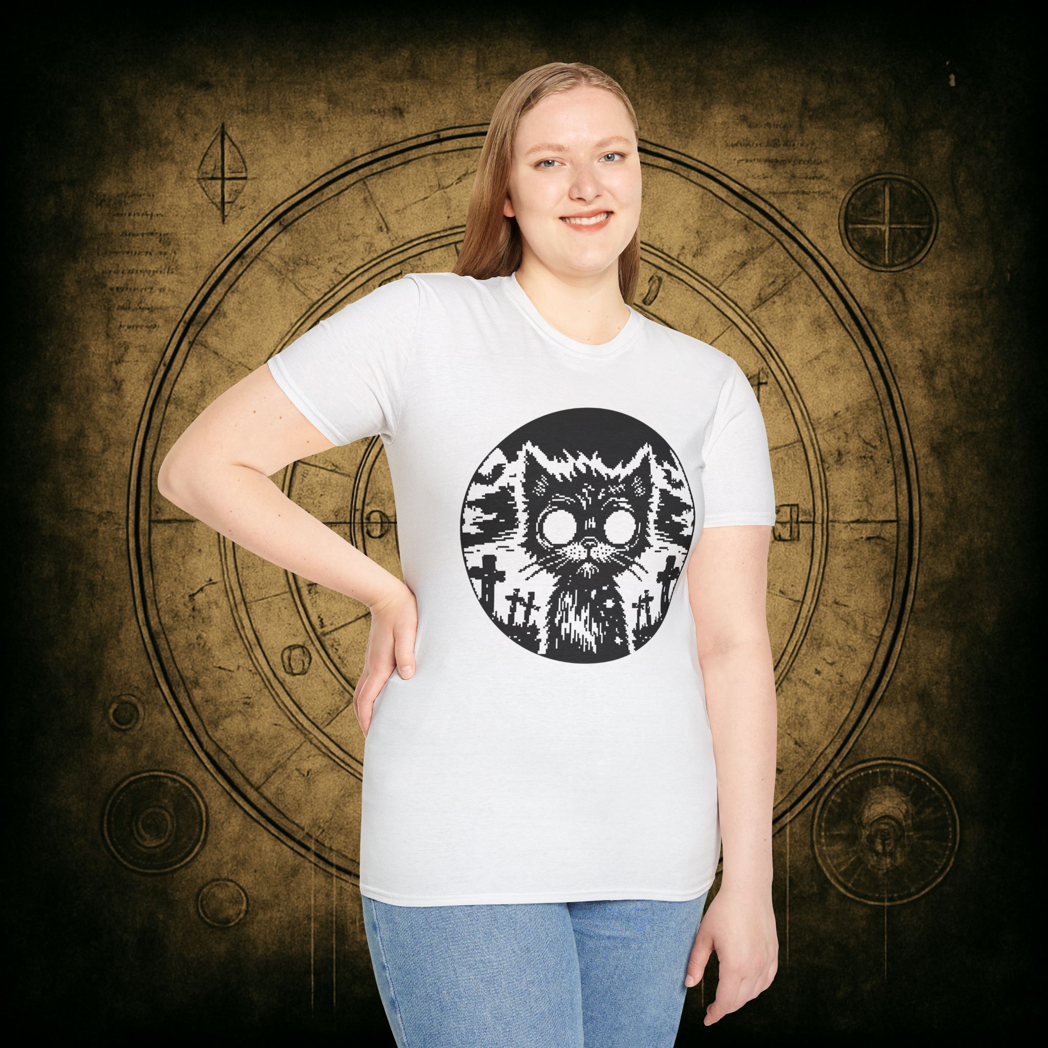 Zombie Cat Unisex T-Shirt - Image 14