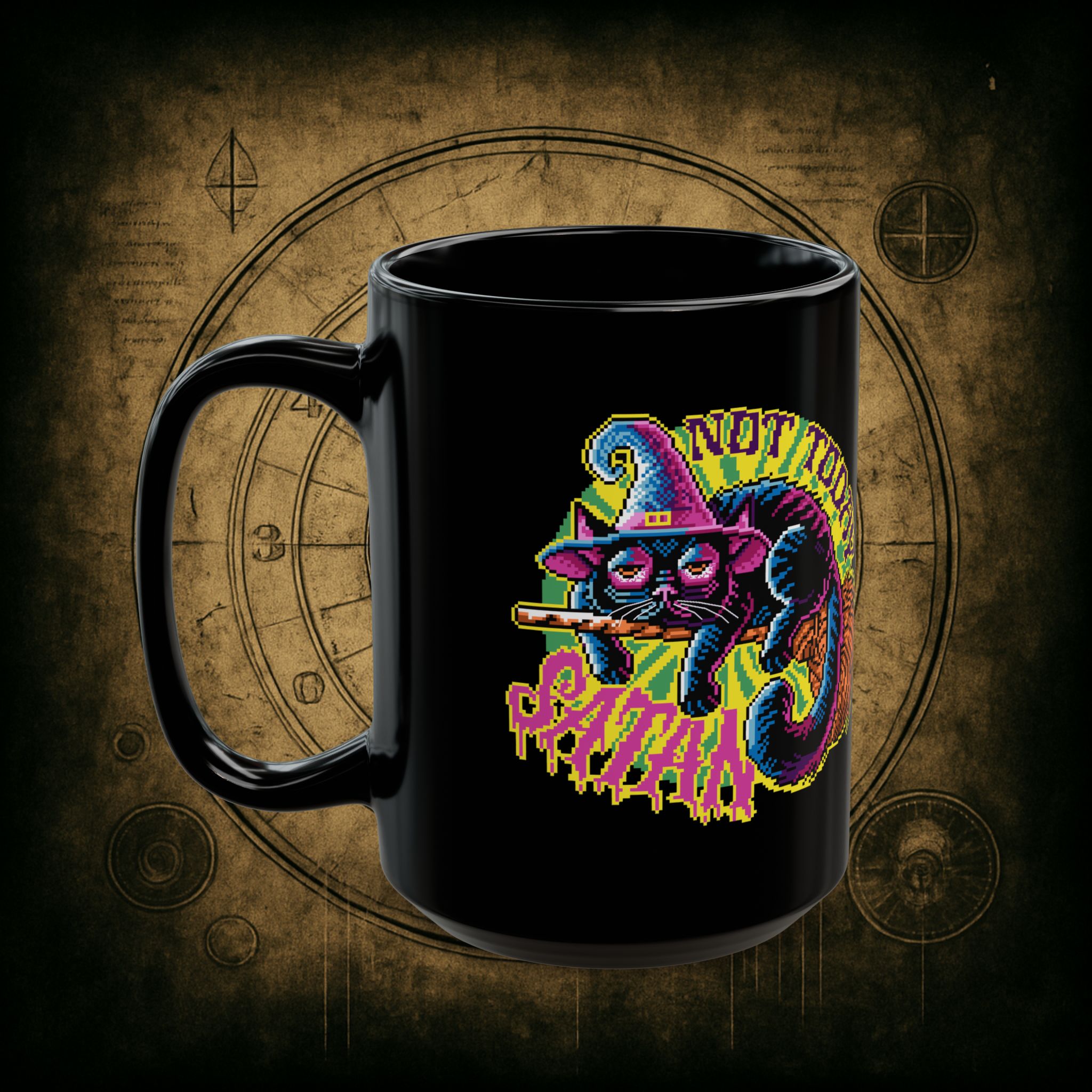 Not Today Satan Cat Ceramic Mu - Image 8