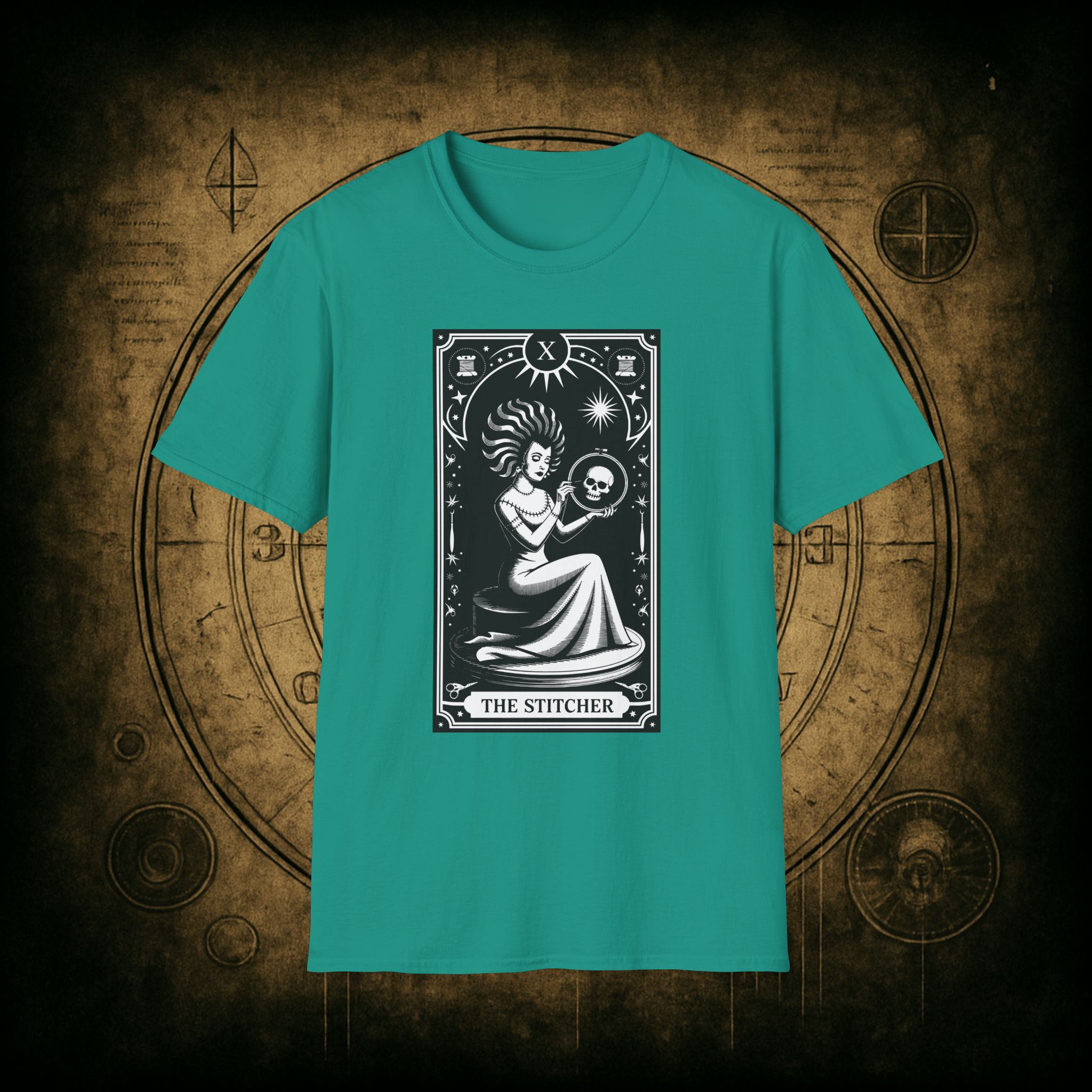 The Stitcher Tarot Unisex T-shirt - Image 43