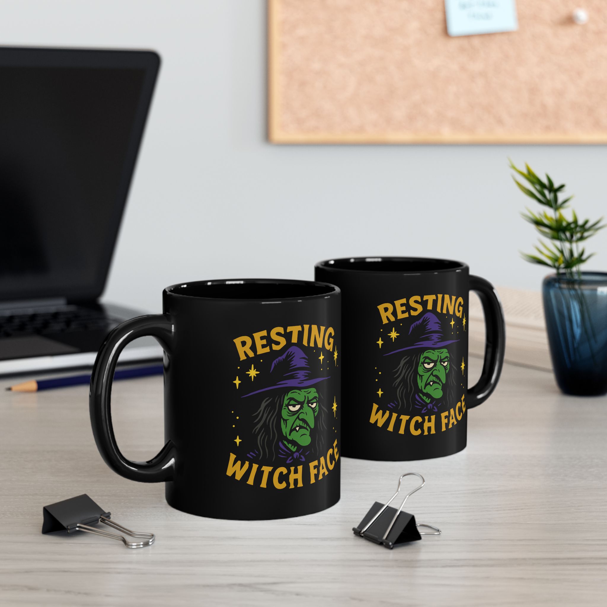Resting Witch Face Ceramic Mug - Image 5