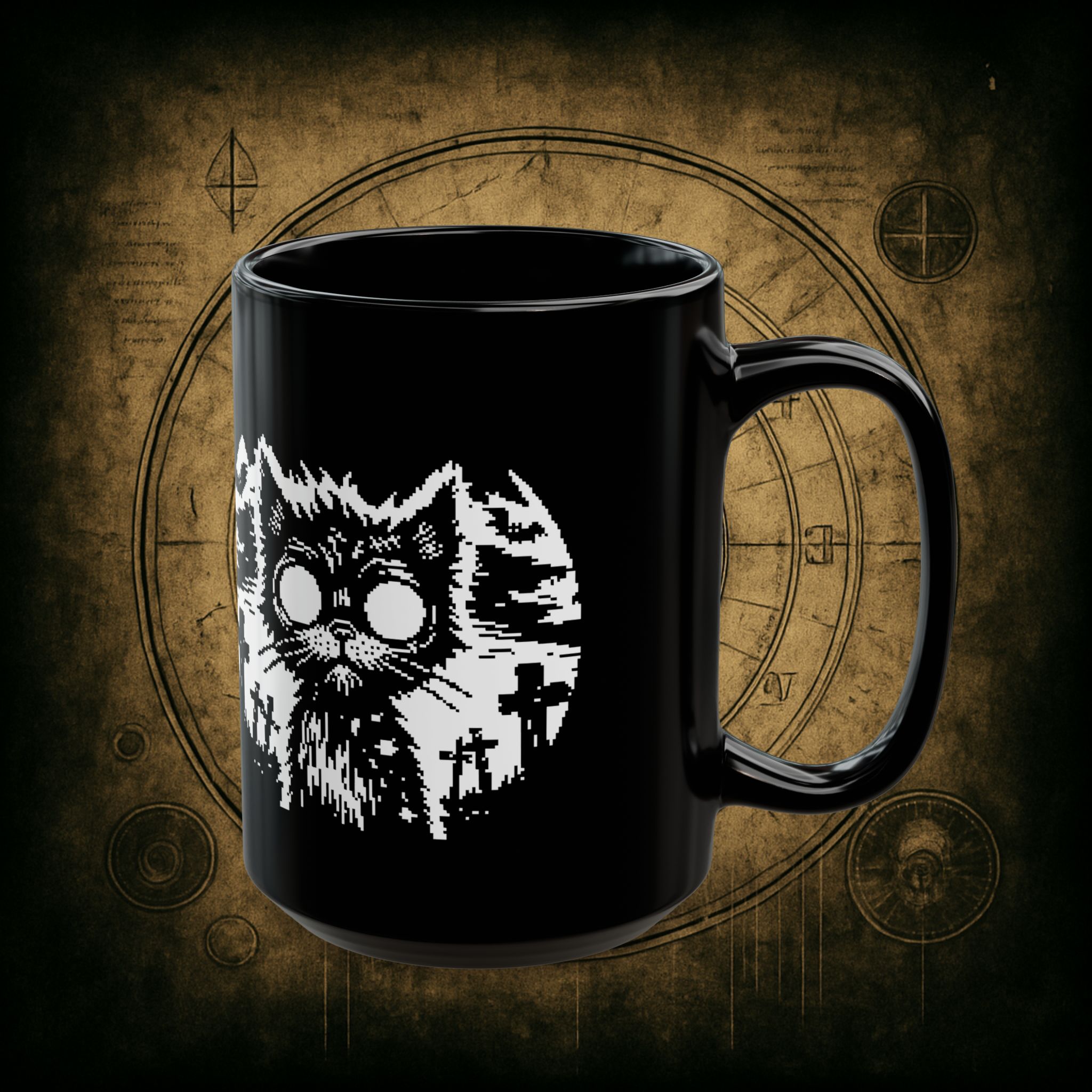 Zombie Cat Ceramic Mug - Image 7