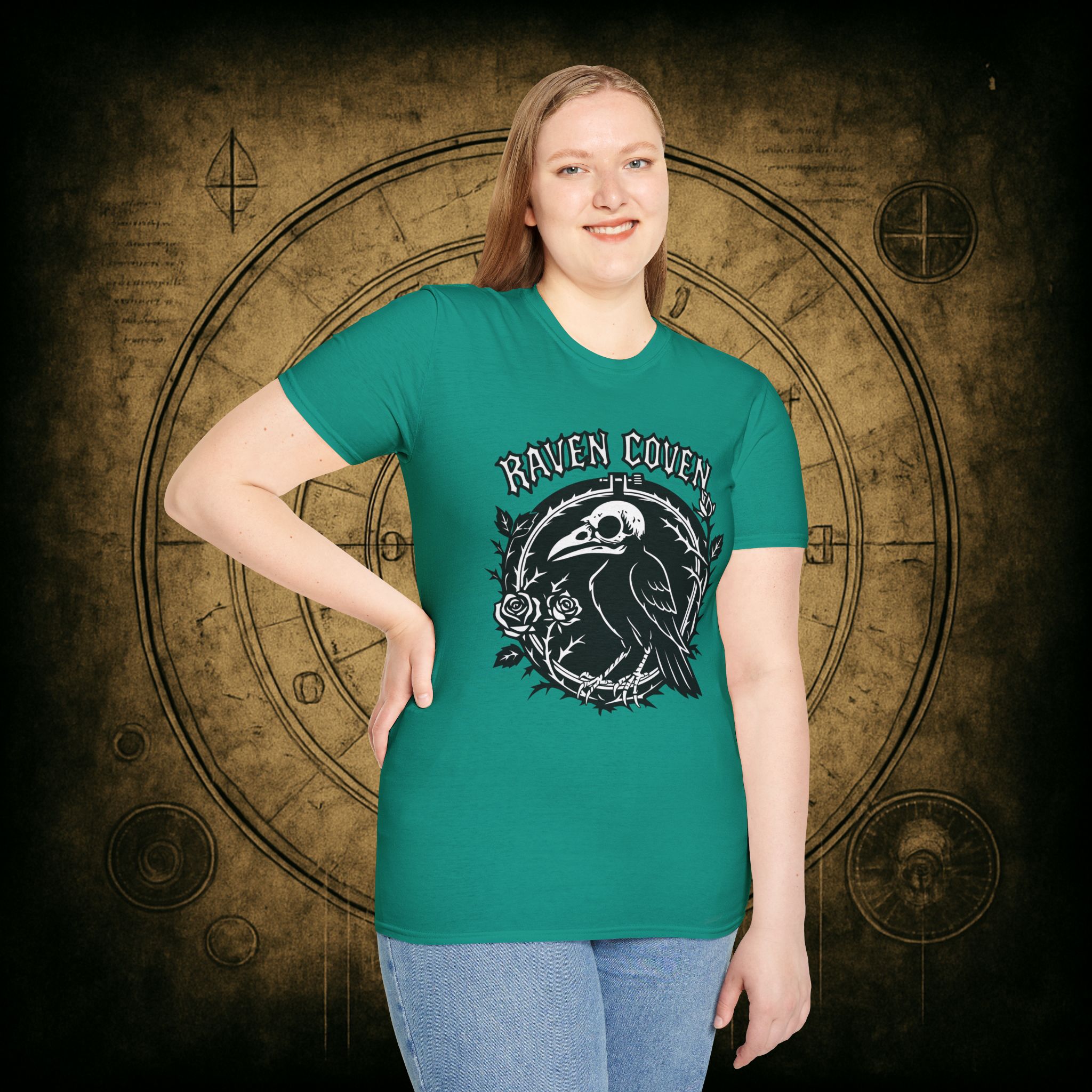Raven of the Coven Raven Unisex T-Shirt - Image 45