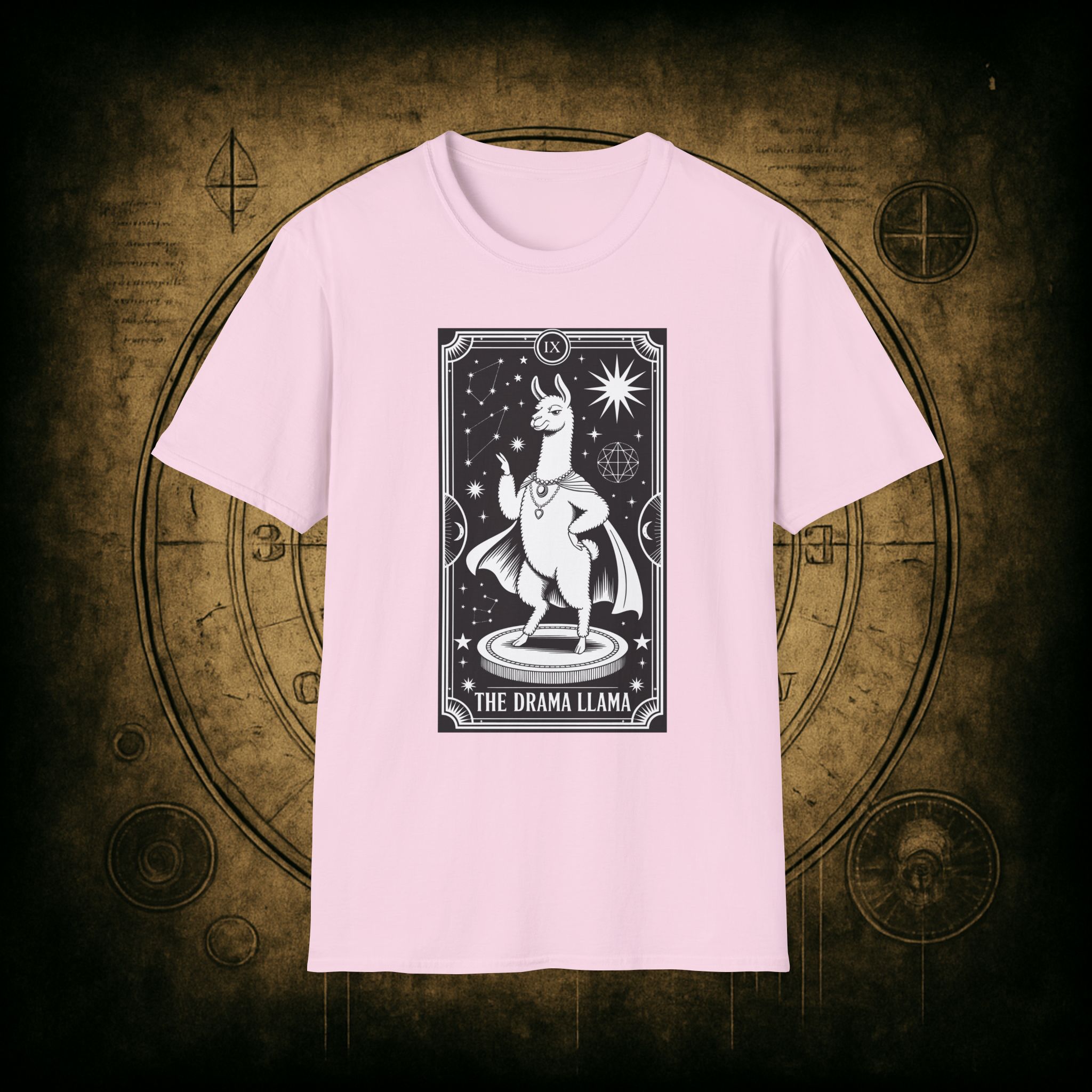 The Drama Llama Tarot Unisex T-Shirt - Image 63