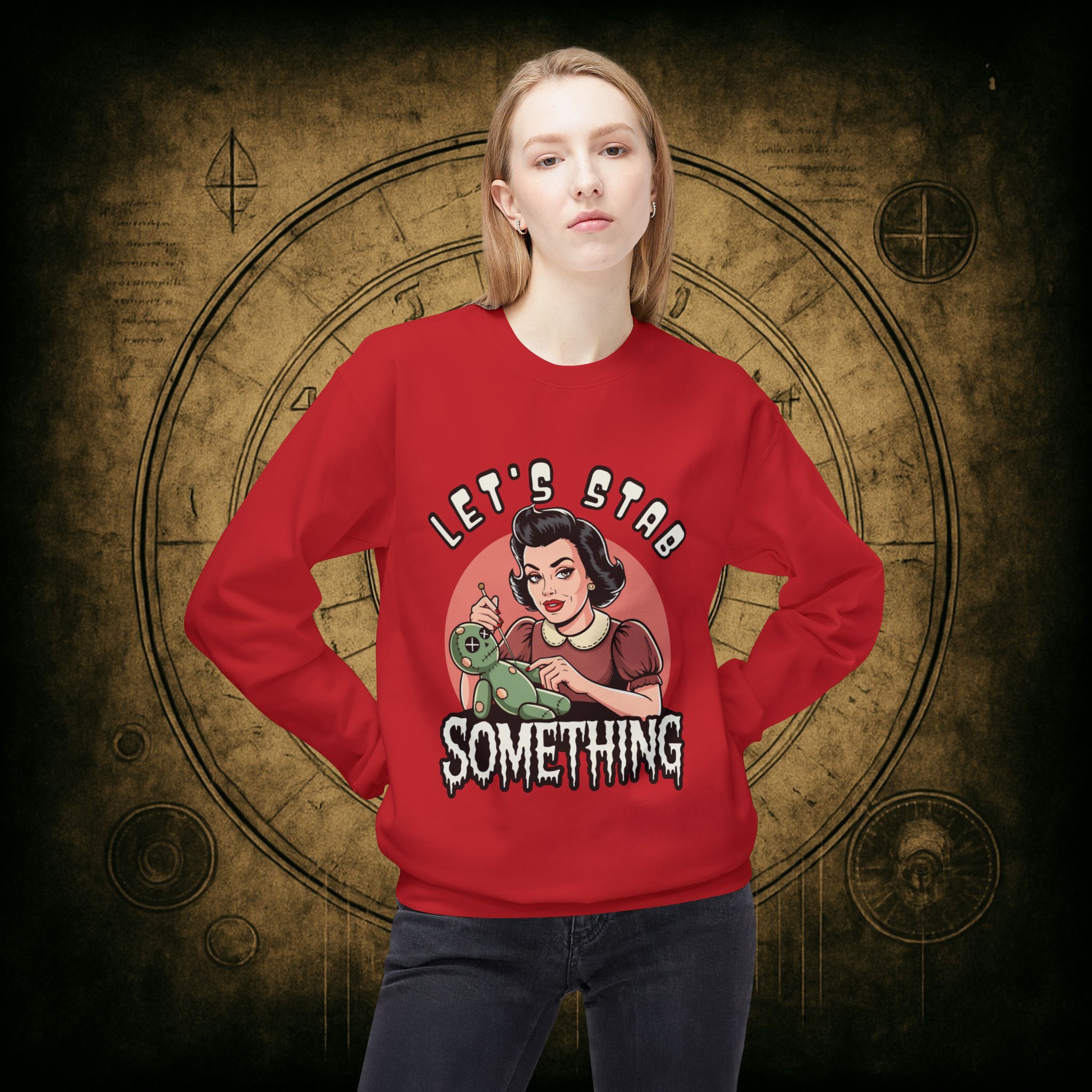 Let’s Stab Something Unisex Sweatshirt - Image 5
