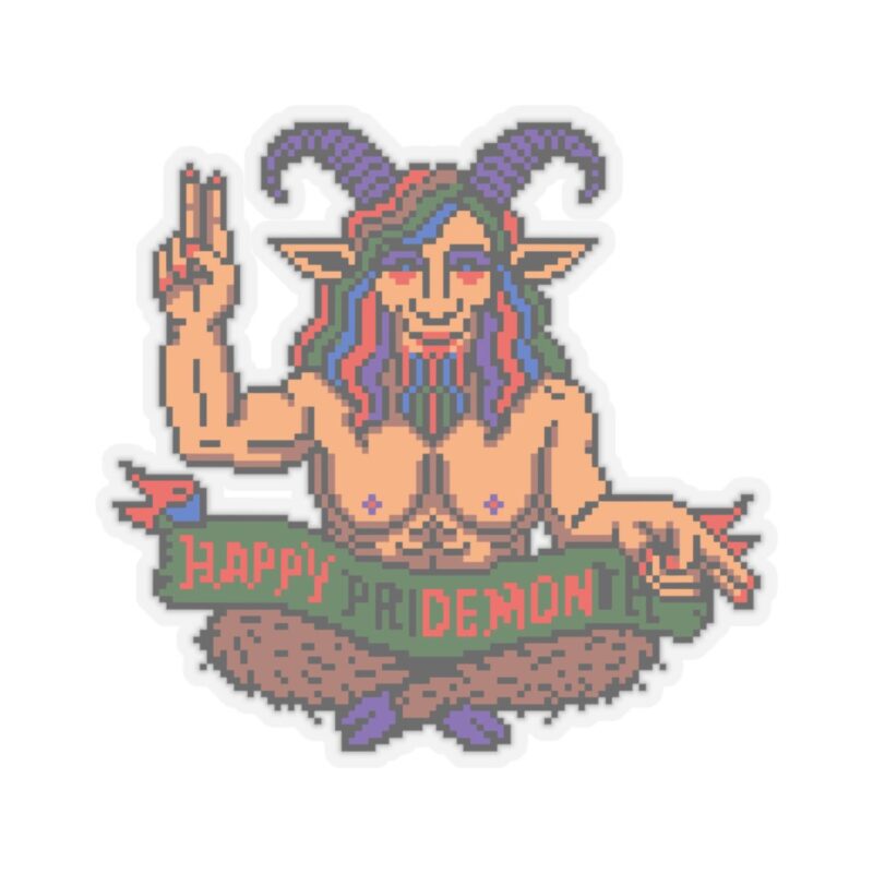 Happy priDEMONth Kiss-Cut Sticker - Image 10