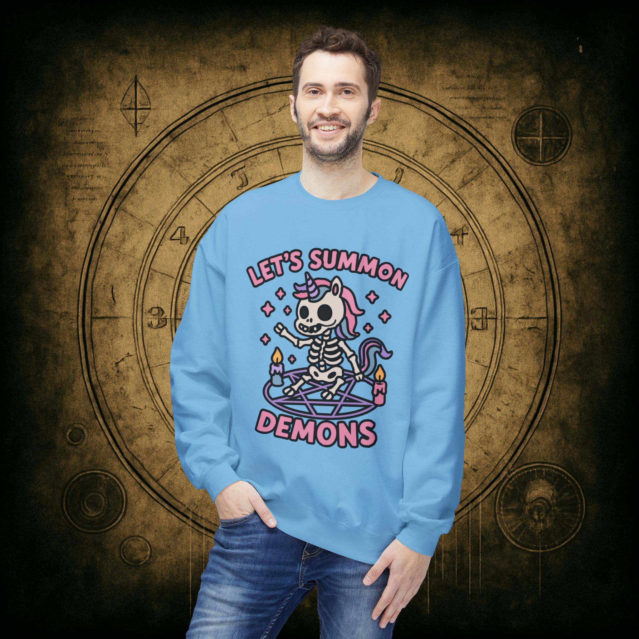 Let’s Summon Demons Unisex Sweatshirt - Image 3