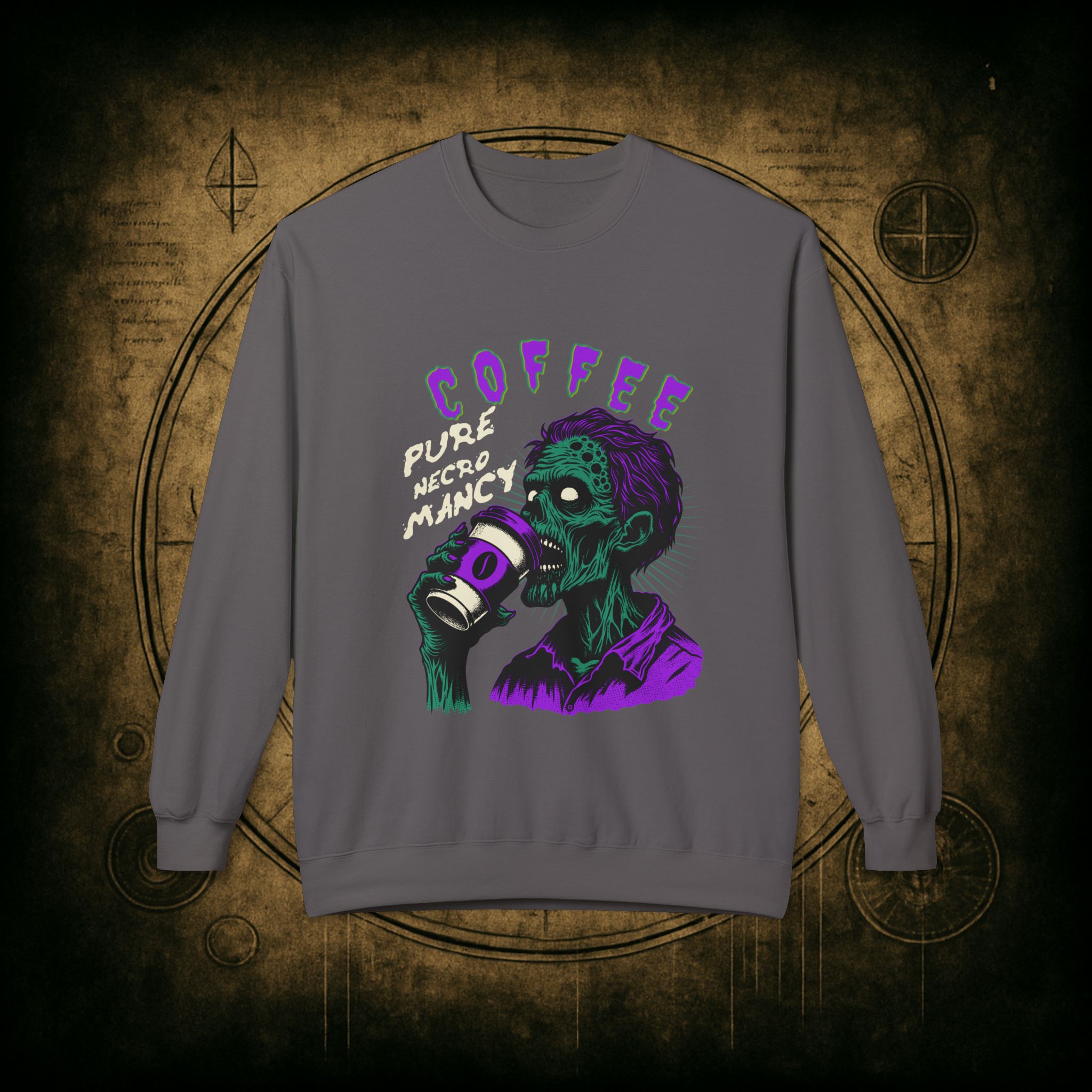 Zombie Coffee Necromancy Sweatshirt - Image 31