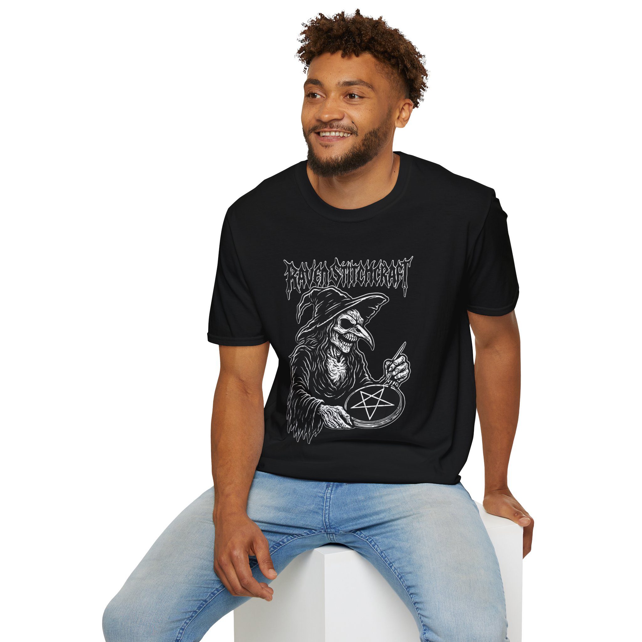 Raven Stitcher Unisex T-Shirt - Image 12