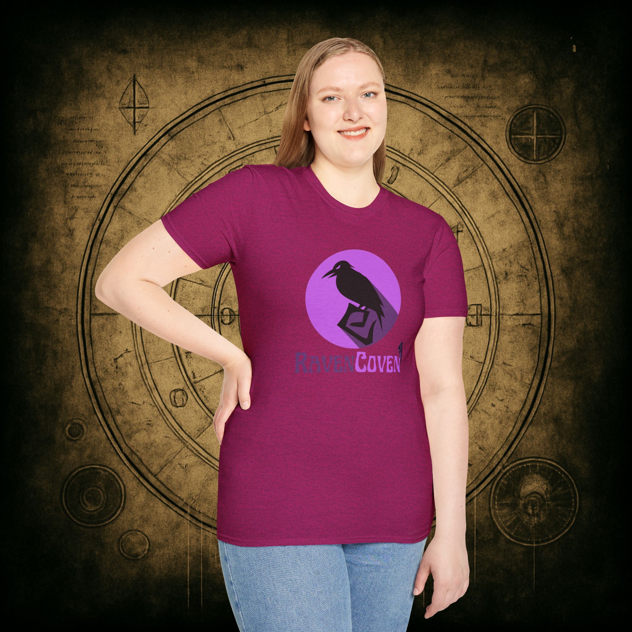 Raven Coven Logo Unisex T-Shirt - Image 45