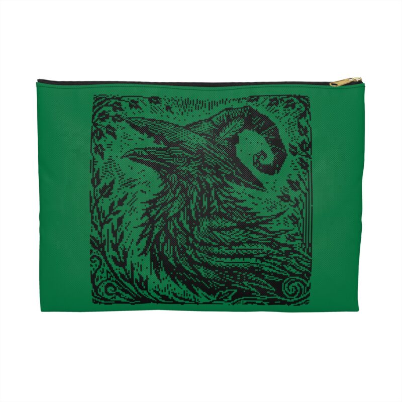 Woodcut Raven Project Bag