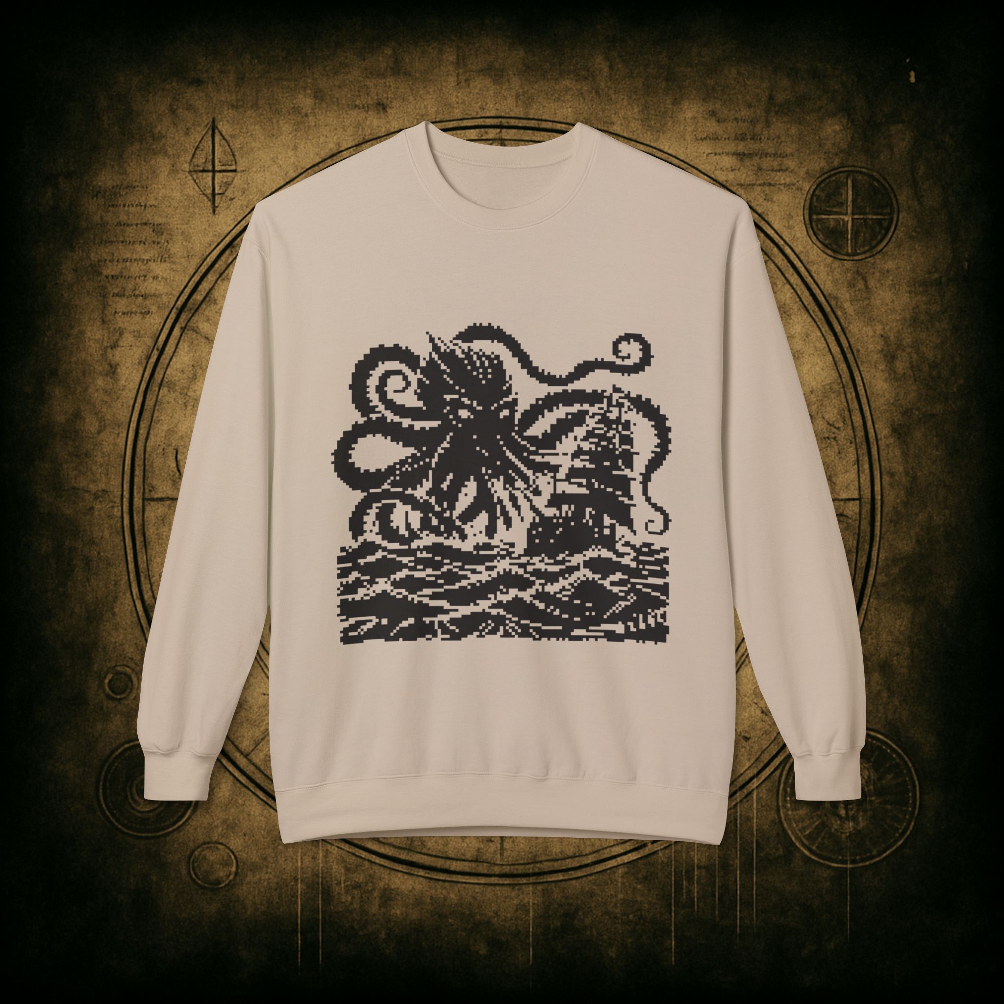 Woodcut Kraken Unisex Sweatshirt