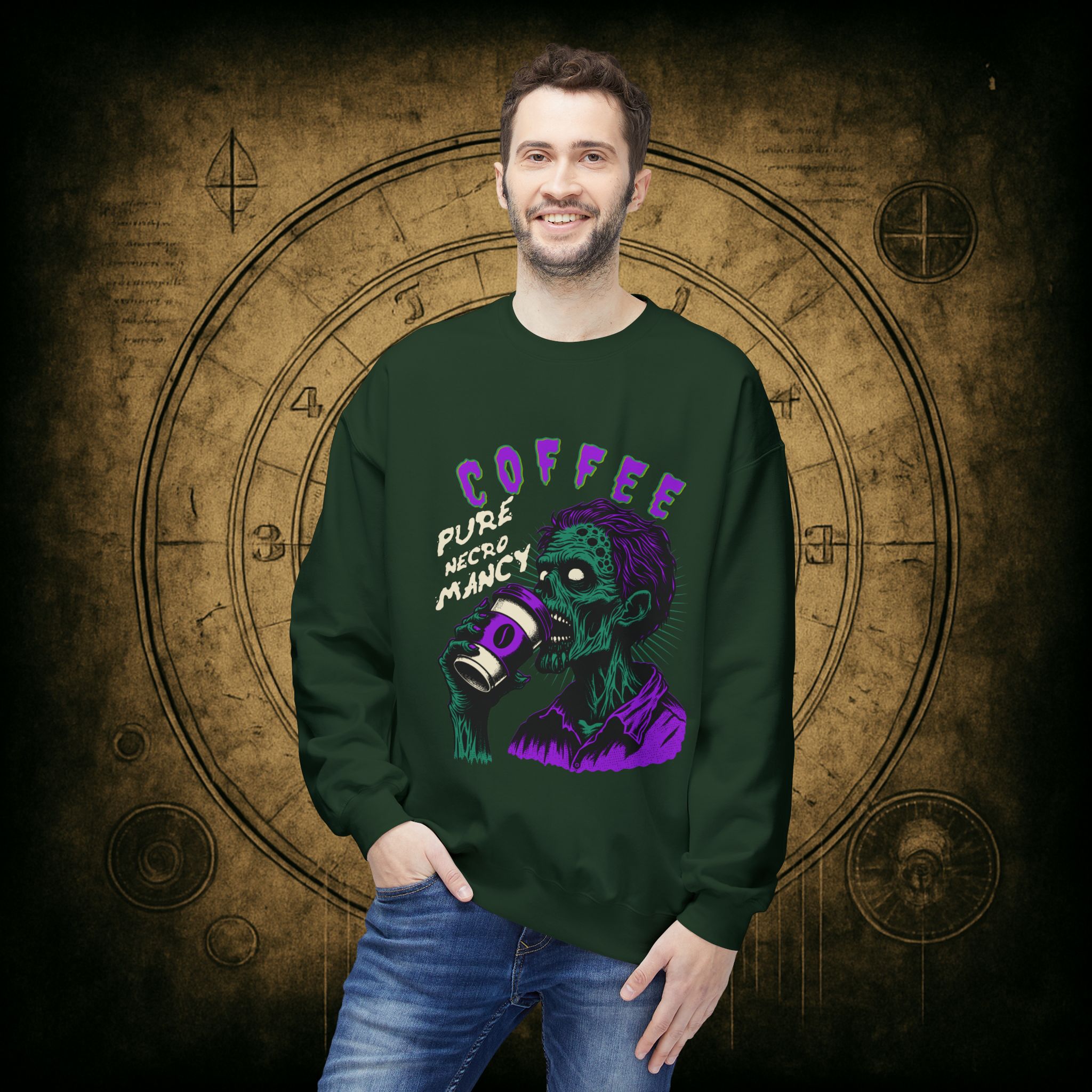 Zombie Coffee Necromancy Sweatshirt - Image 21