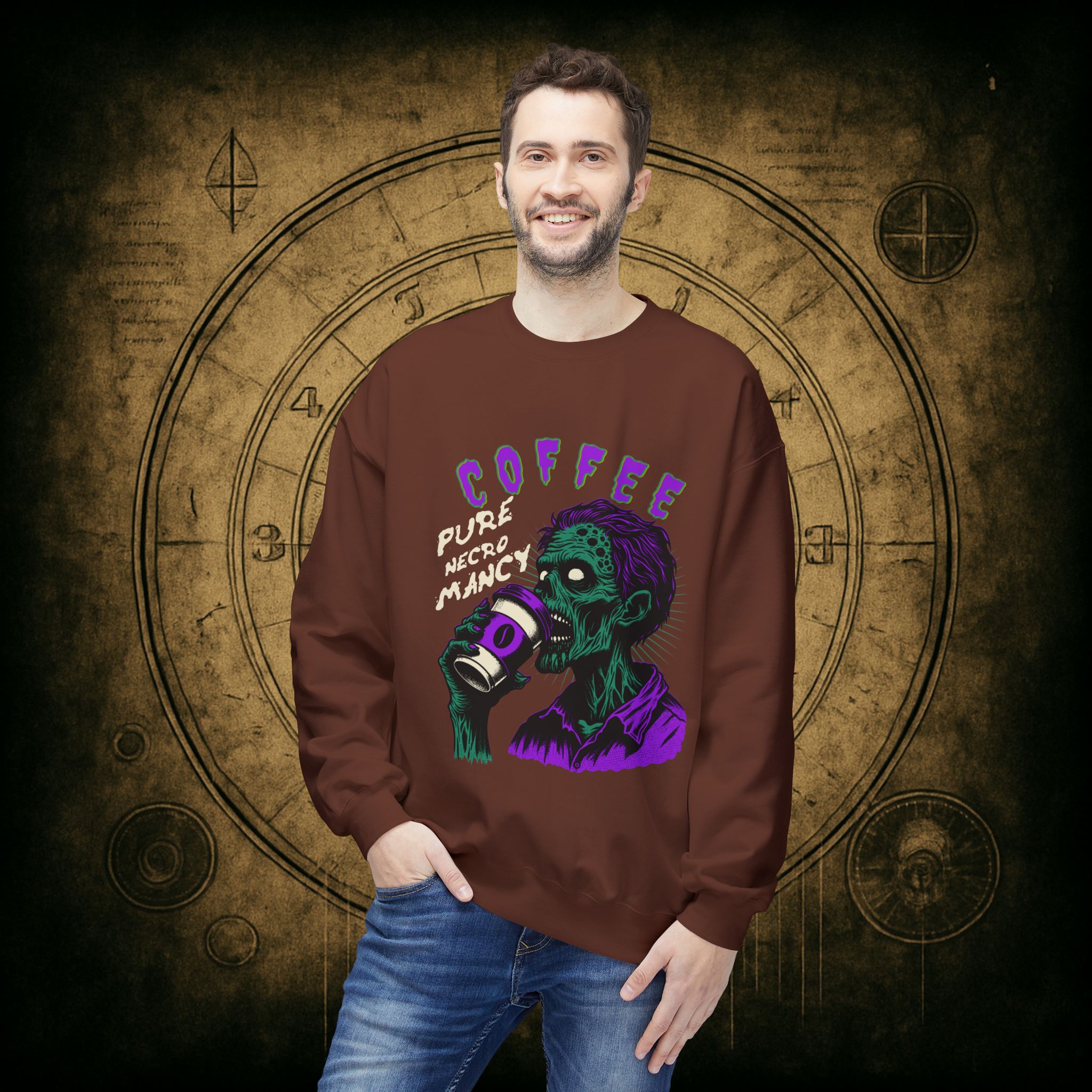 Zombie Coffee Necromancy Sweatshirt - Image 12