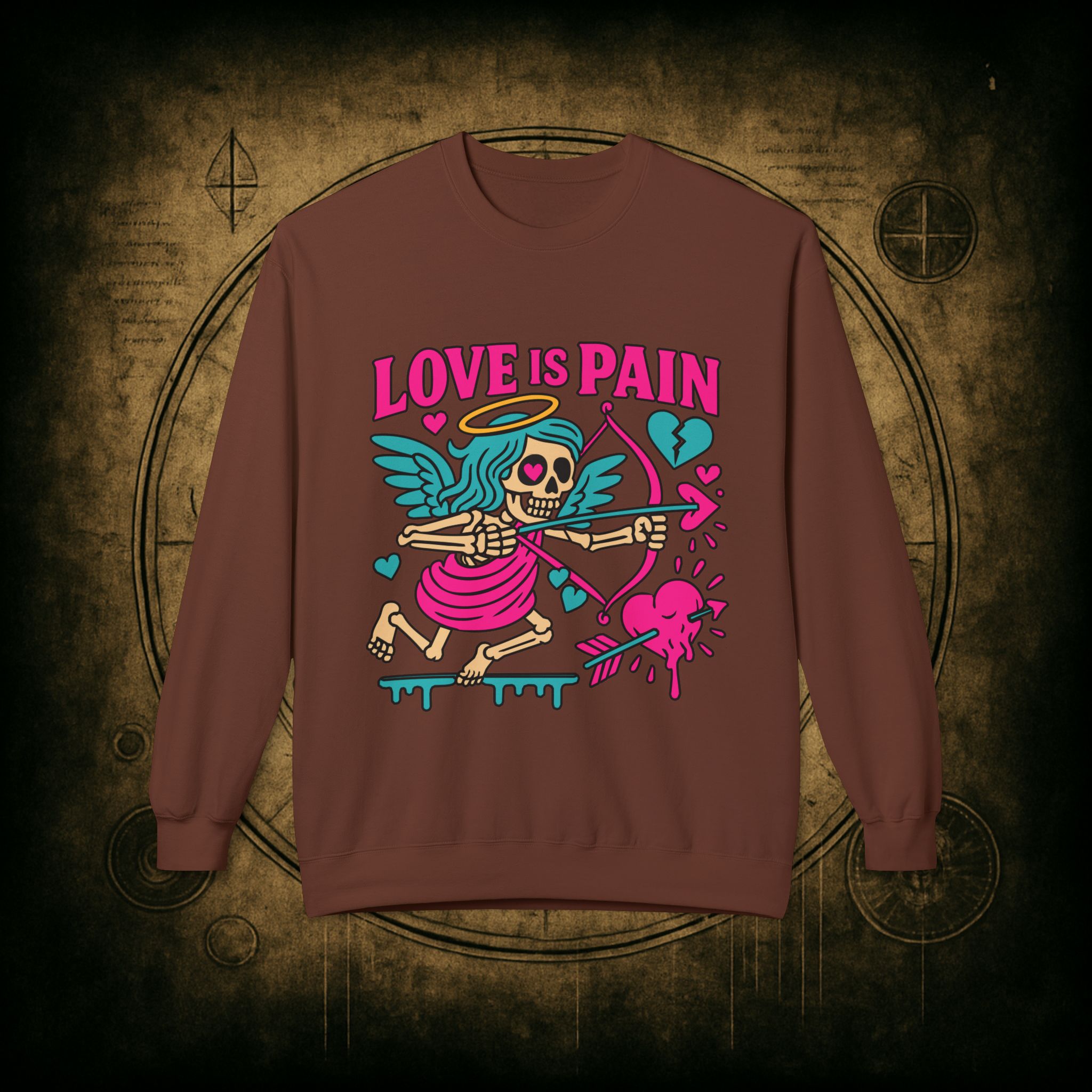 Cupid: Love Is Pain – Unisex Sweatshirt - Image 10