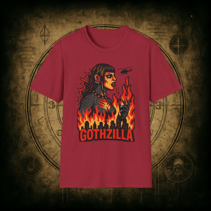 Gothzilla Unisex T-shirt - Image 73