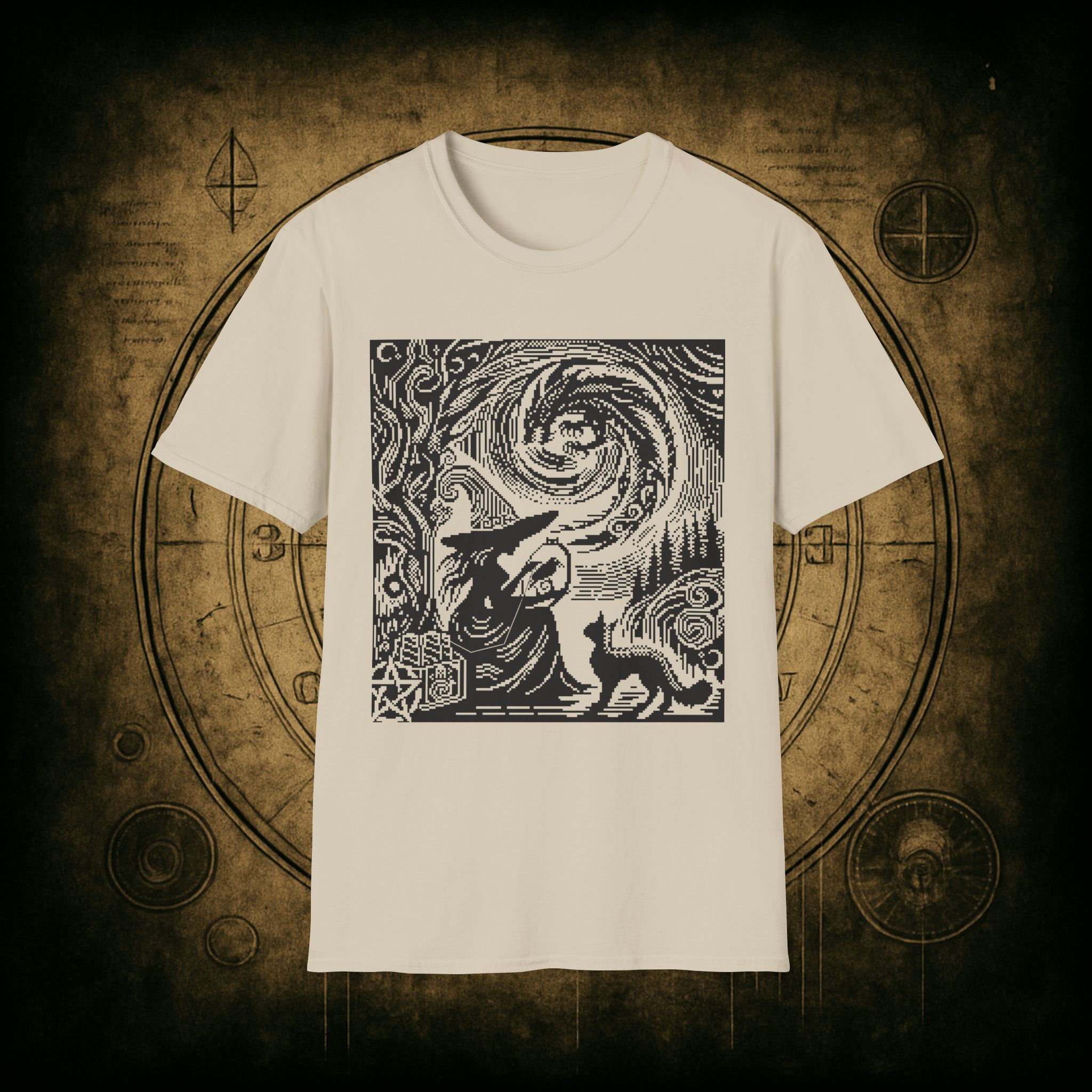 Woodcut Stitch Witch Unisex T-Shirt