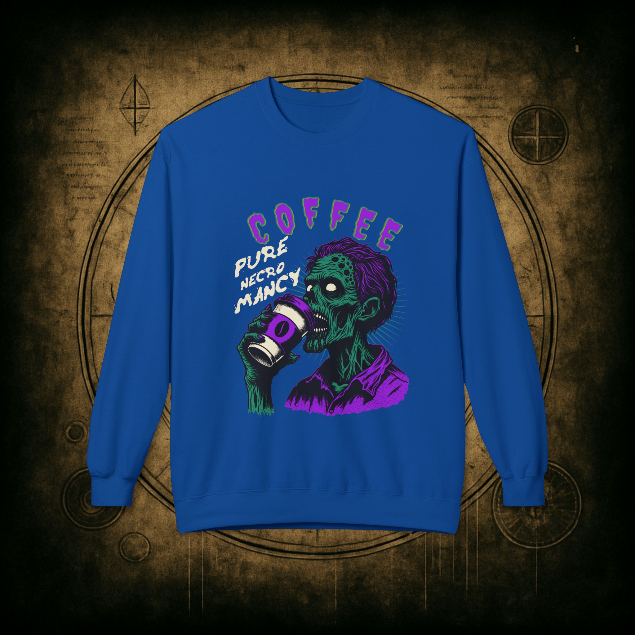 Zombie Coffee Necromancy Sweatshirt - Image 34