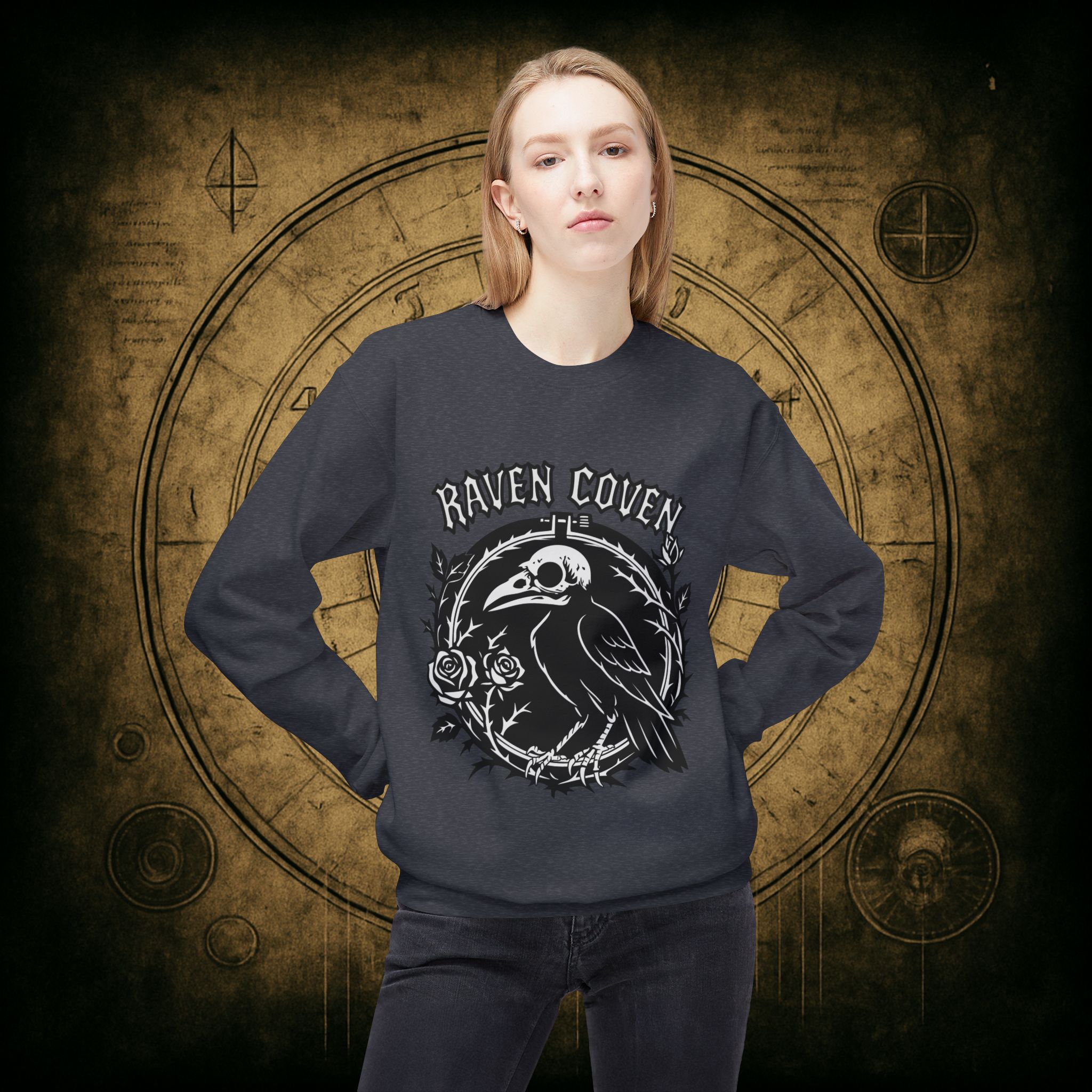 Raven of the Coven Raven Unisex Sweatshirt - Image 20