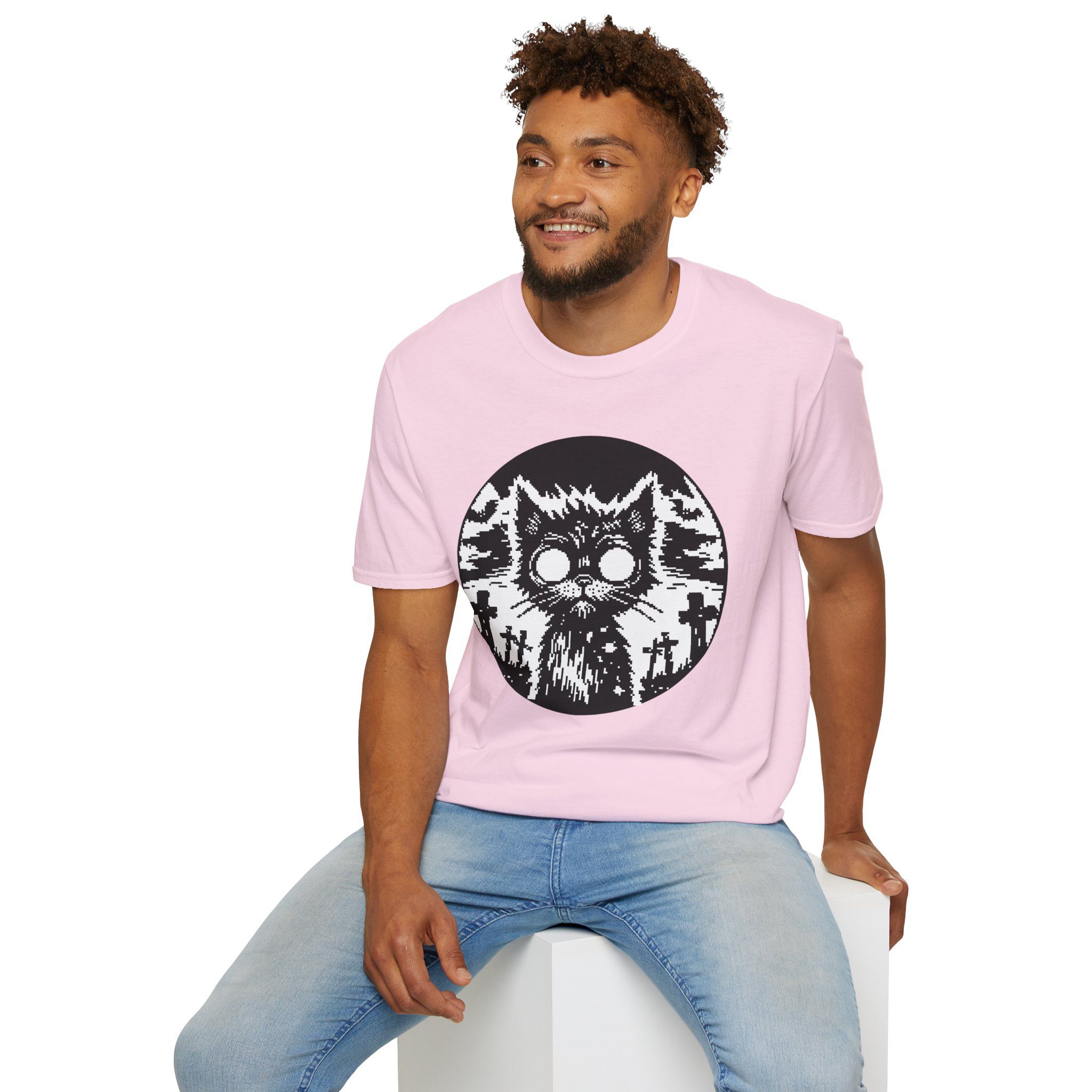 Zombie Cat Unisex T-Shirt - Image 67