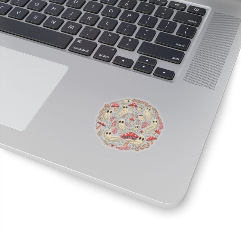 Spiral Mushrooms & Ghosts Kiss-Cut Sticker - Image 5