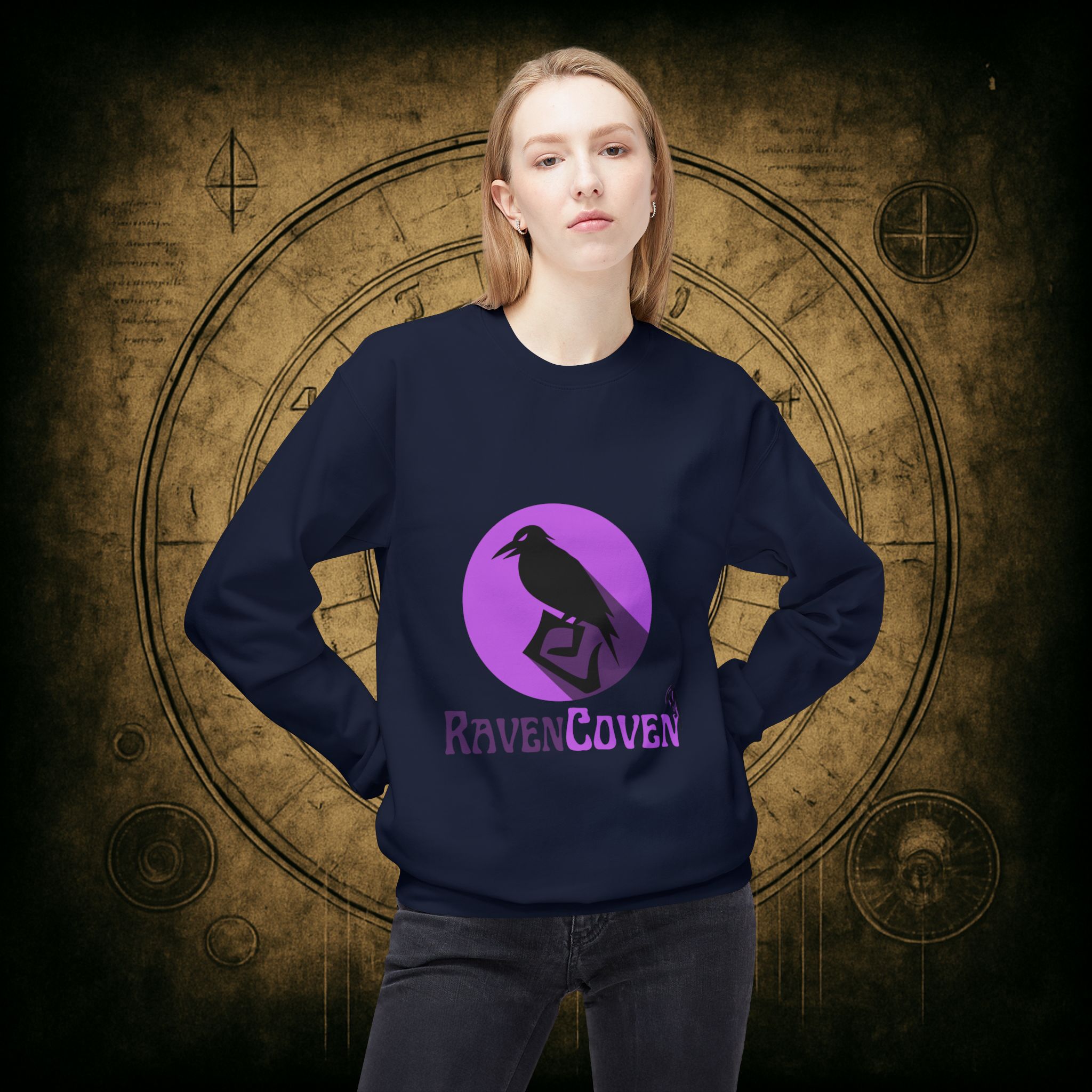 Raven Coven Logo Unisex Sweatshirt - Image 35