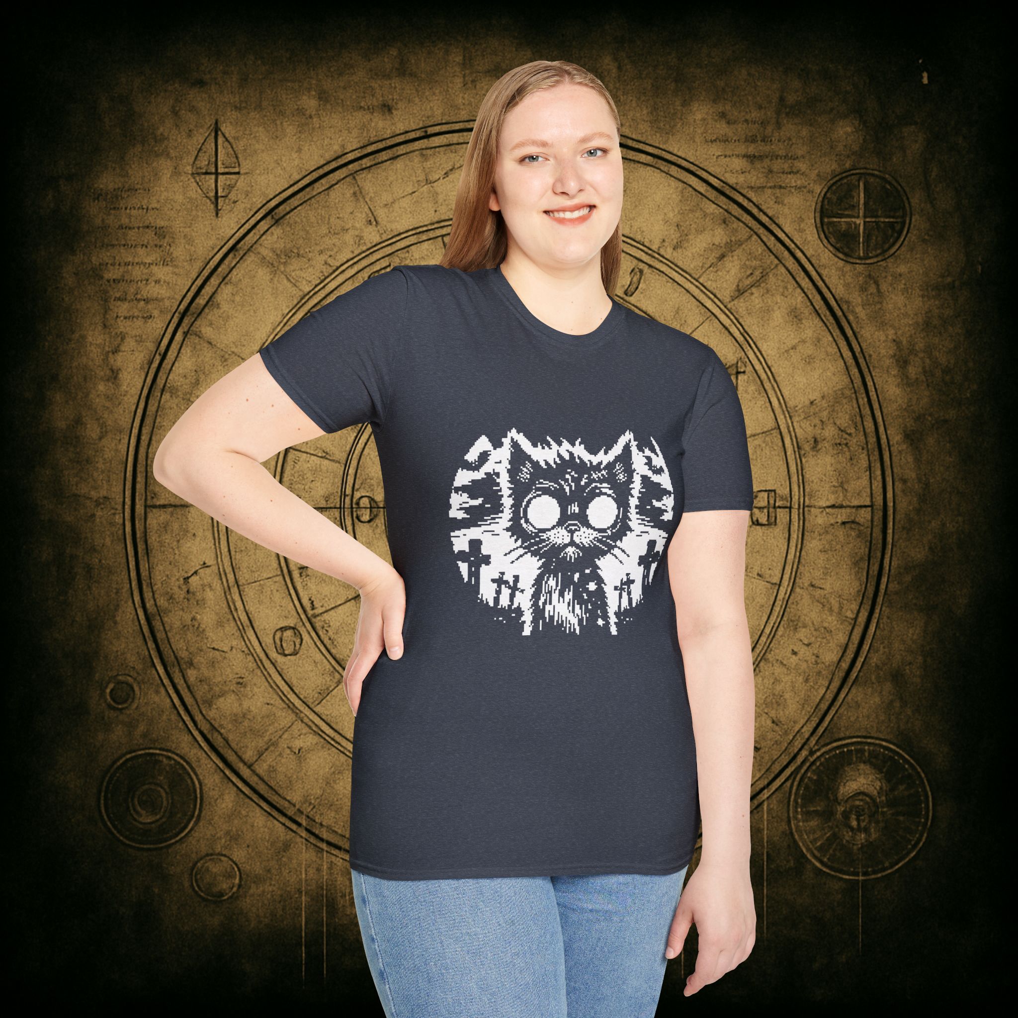 Zombie Cat Unisex T-Shirt - Image 55