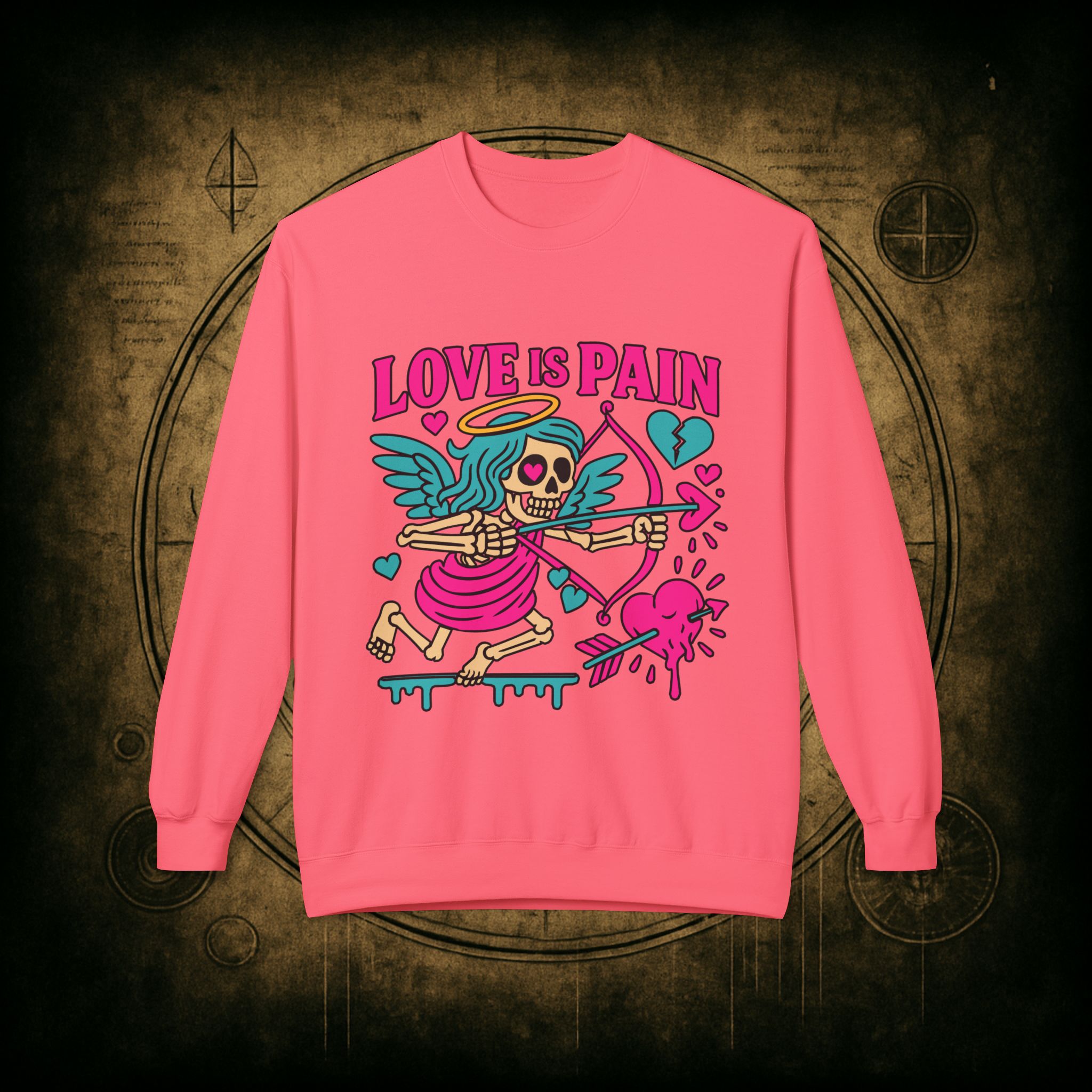 Cupid: Love Is Pain – Unisex Sweatshirt - Image 40