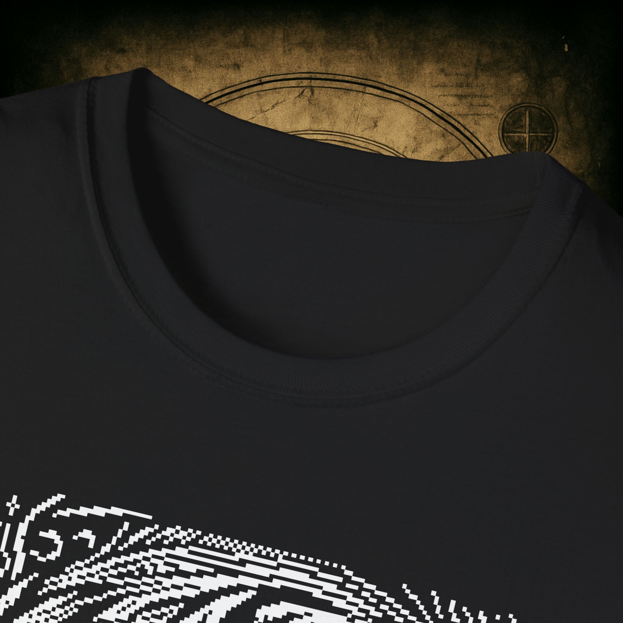 Woodcut Stitch Witch Unisex T-Shirt - Image 8